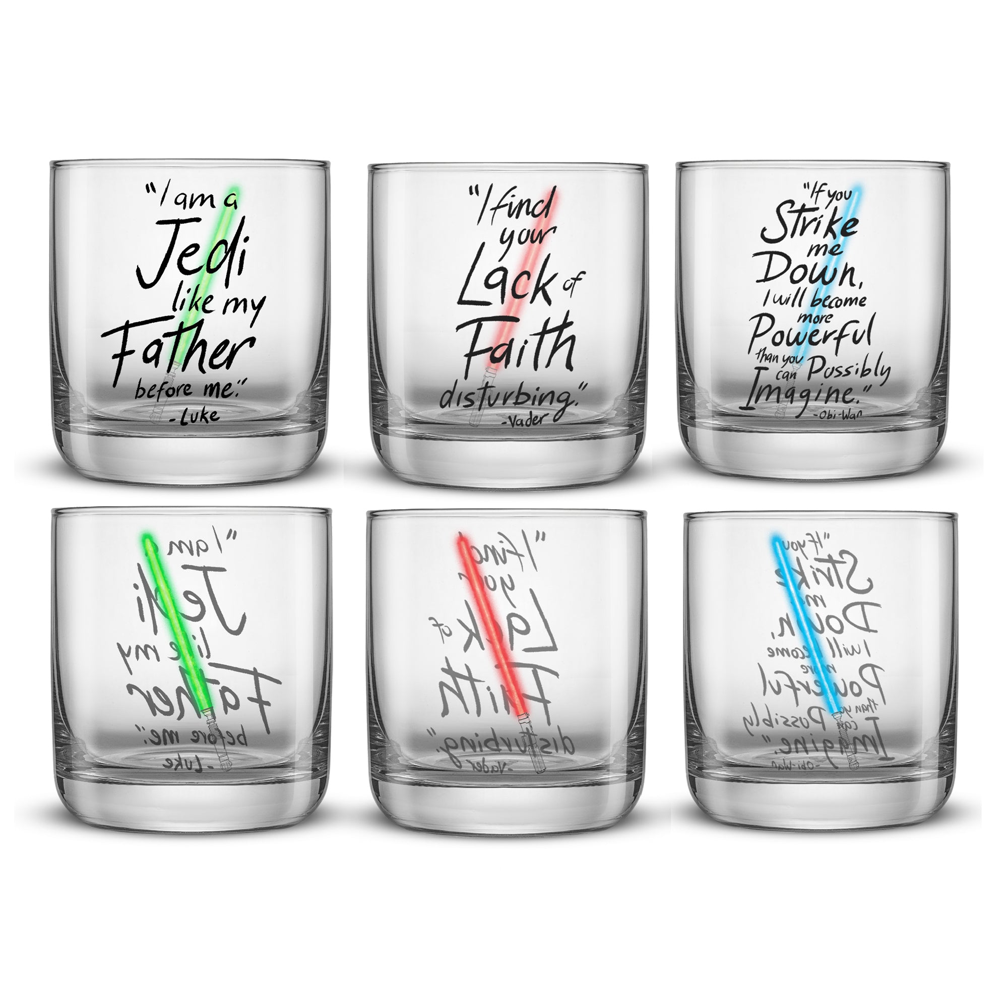 Star Wars™ Lightsaber Collection Drinking Glasses