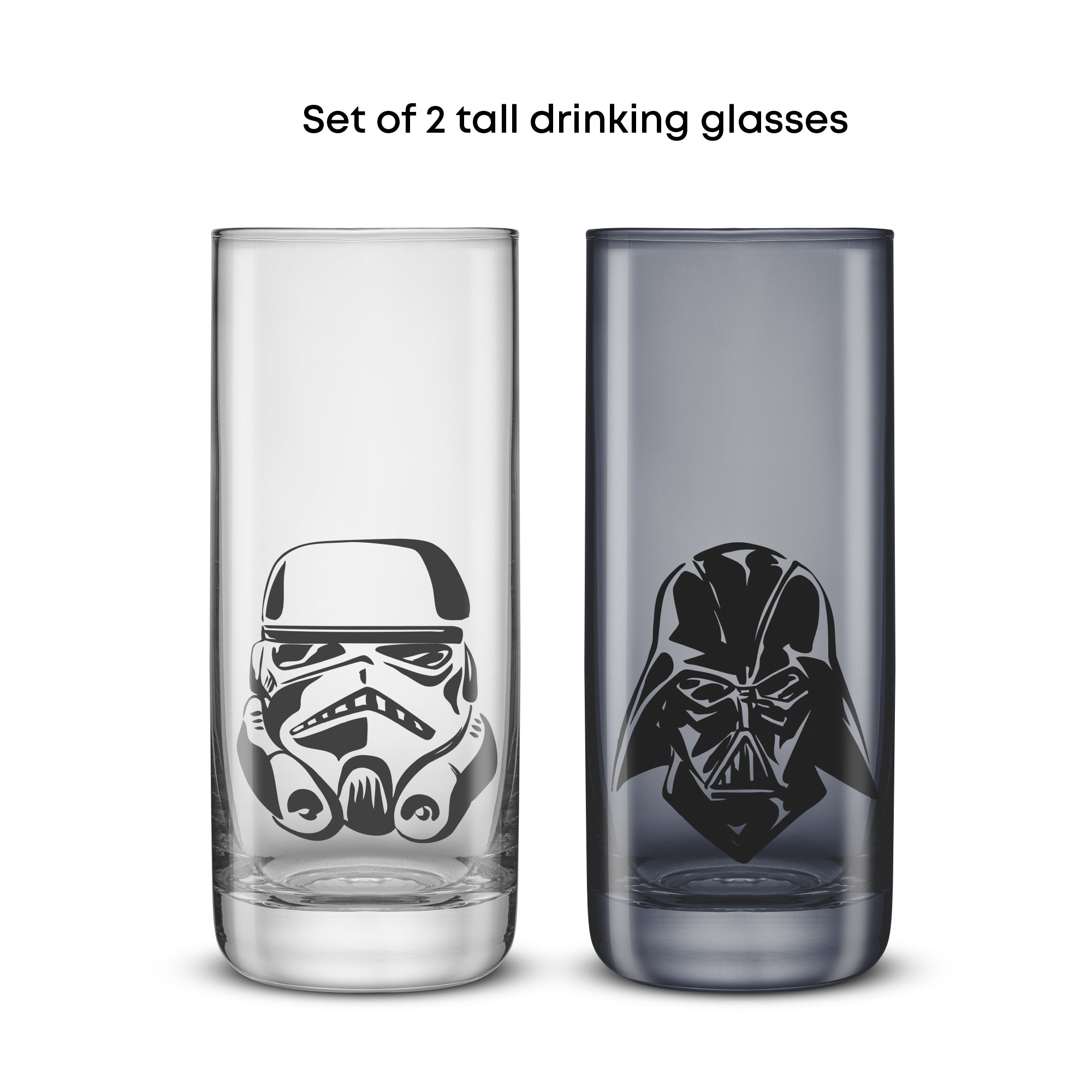 Star Wars™ Dark Side Monochrome Tall Drinking Glasses