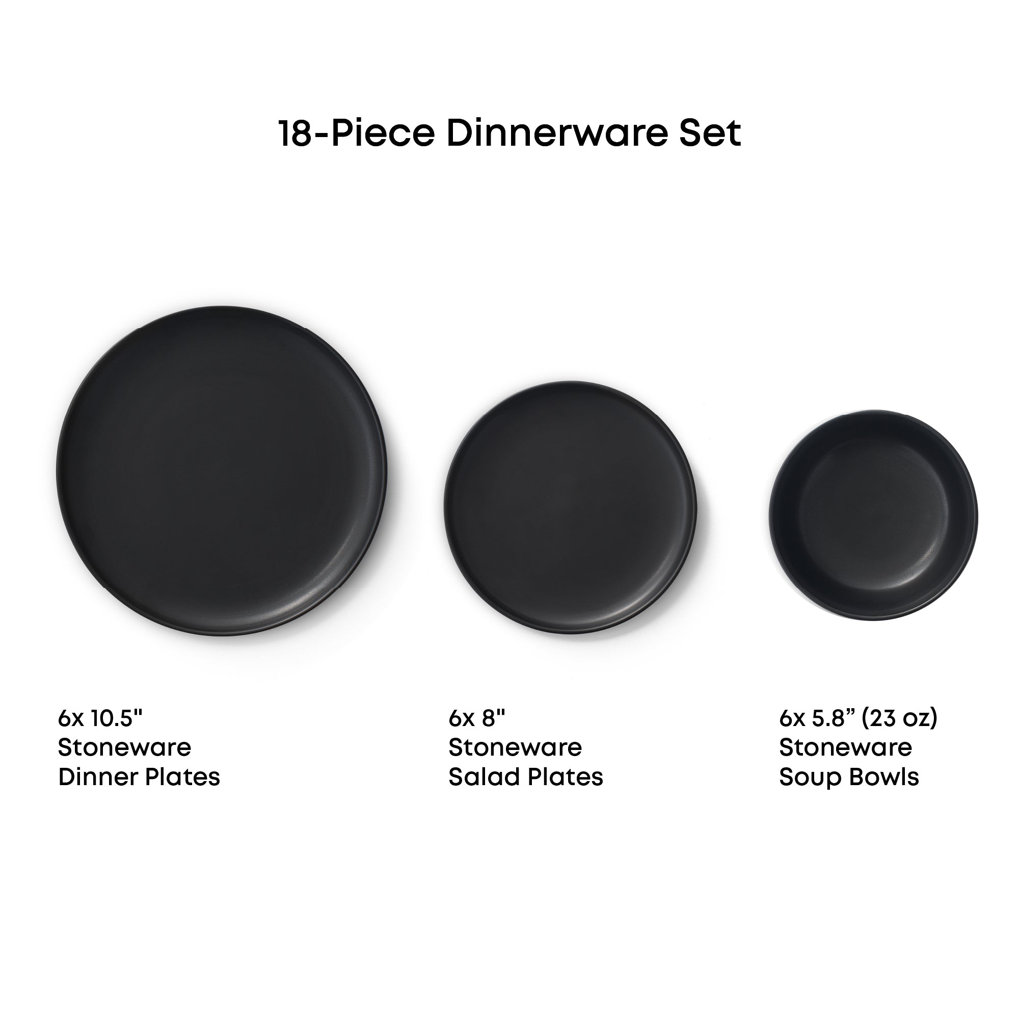 Mesa 18-Piece Stoneware Dinnerware Set