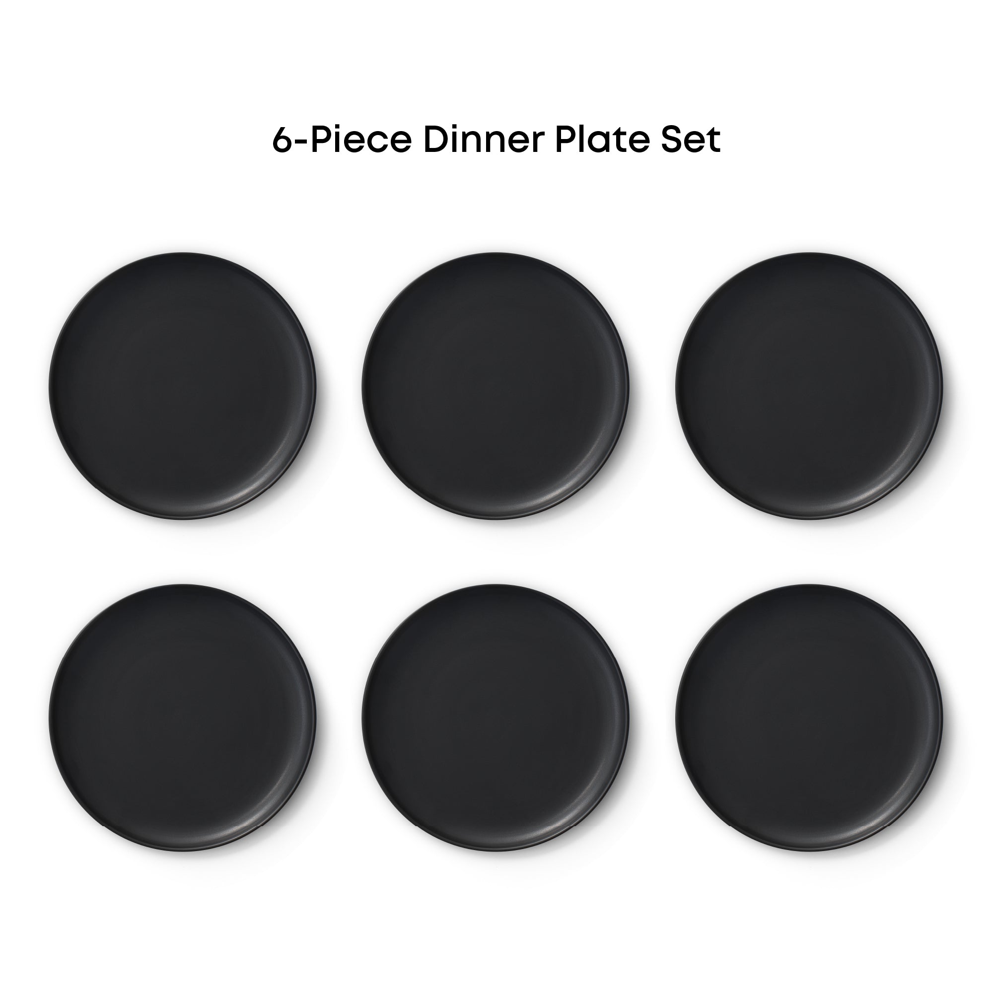 Mesa 6-Piece Stoneware Dinner Plates Set