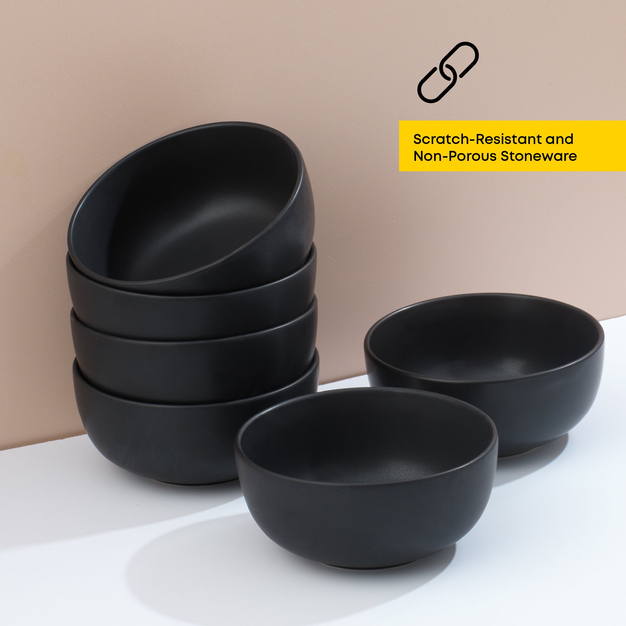 Mesa 6-Piece Stoneware Soup Bowls Set