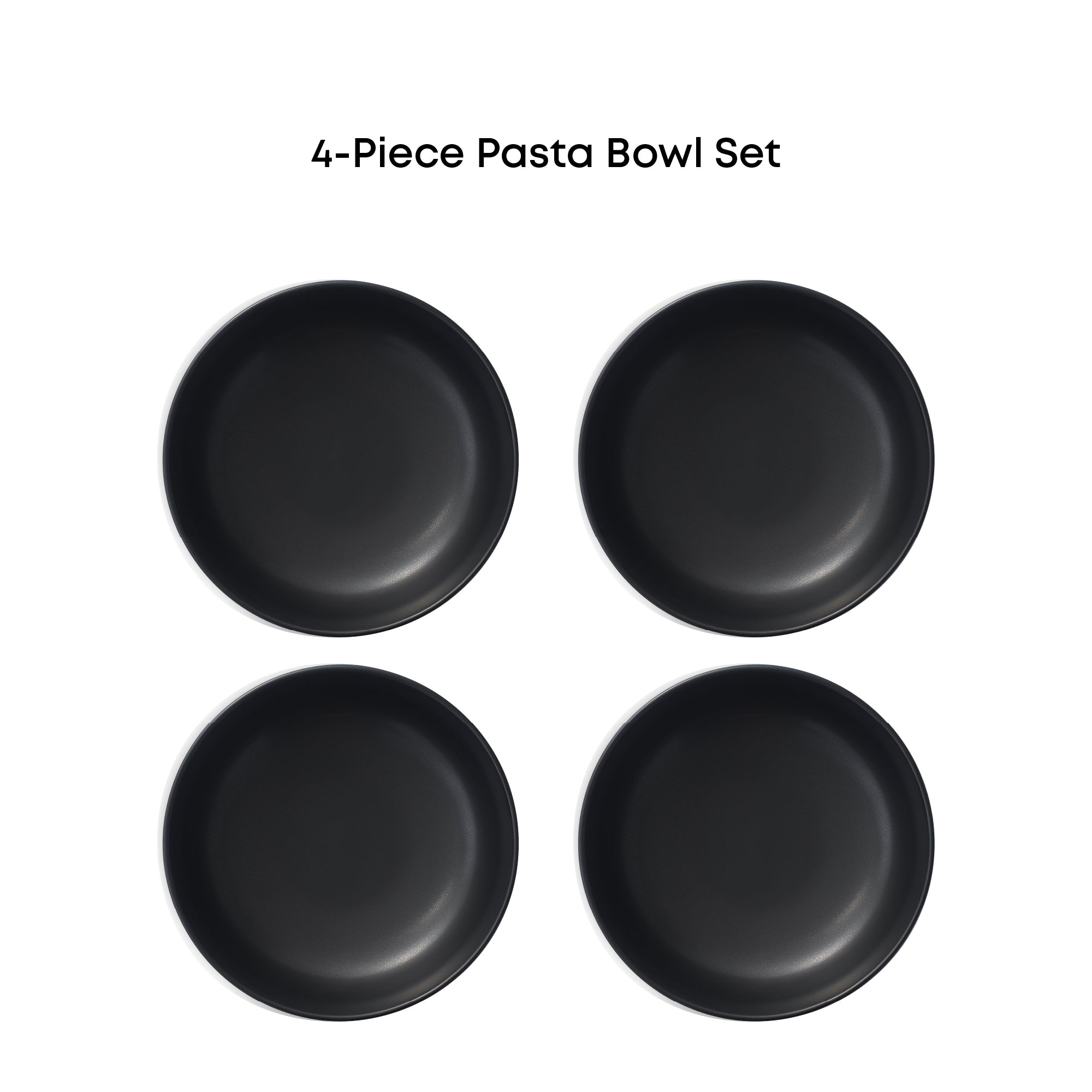 Mesa 4-Piece Stoneware Pasta Bowls Set