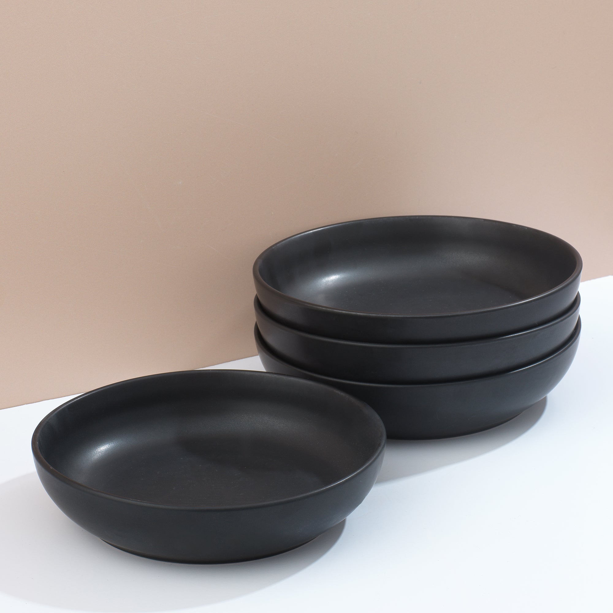 Mesa 4-Piece Stoneware Pasta Bowls Set