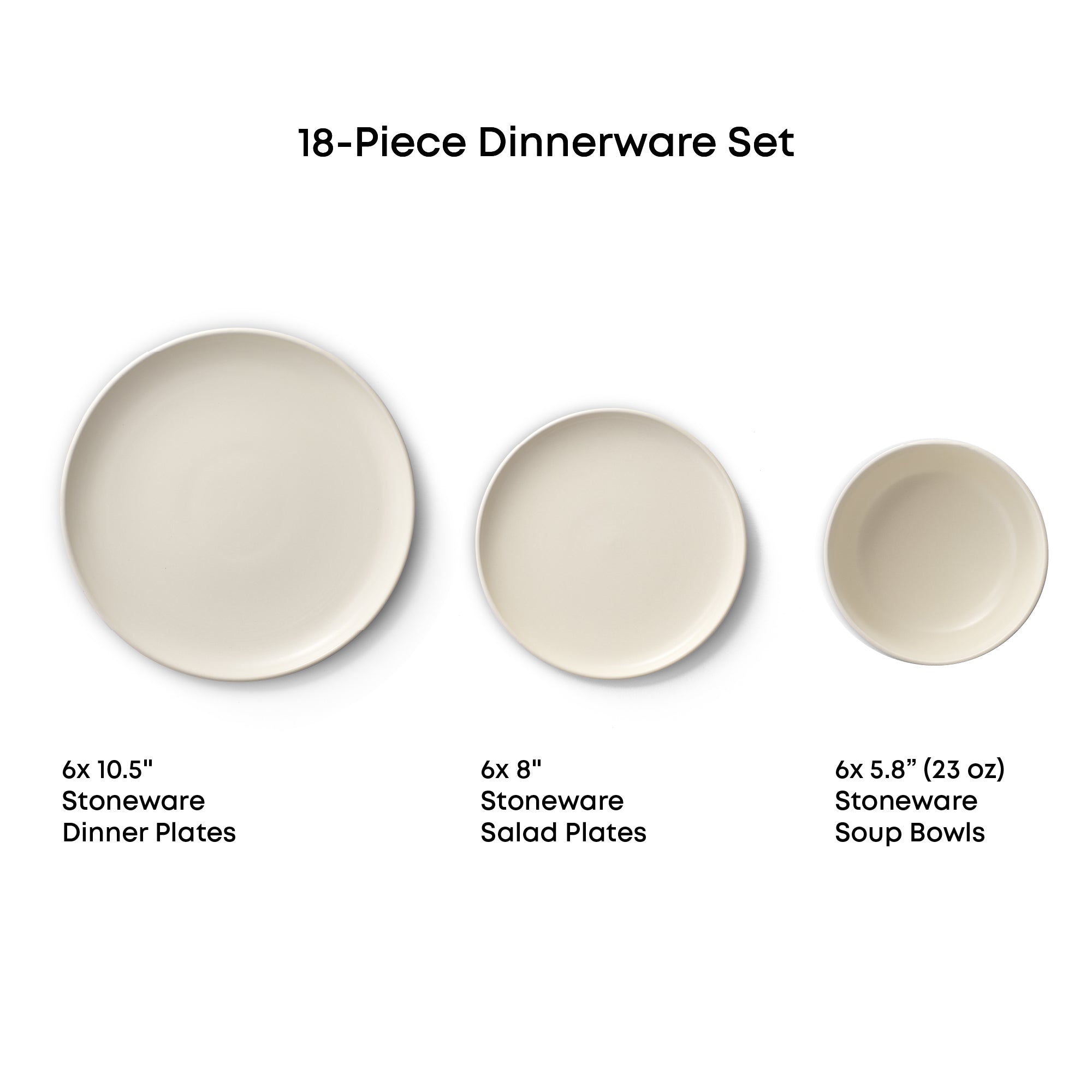 Mesa 18-Piece Stoneware Dinnerware Set