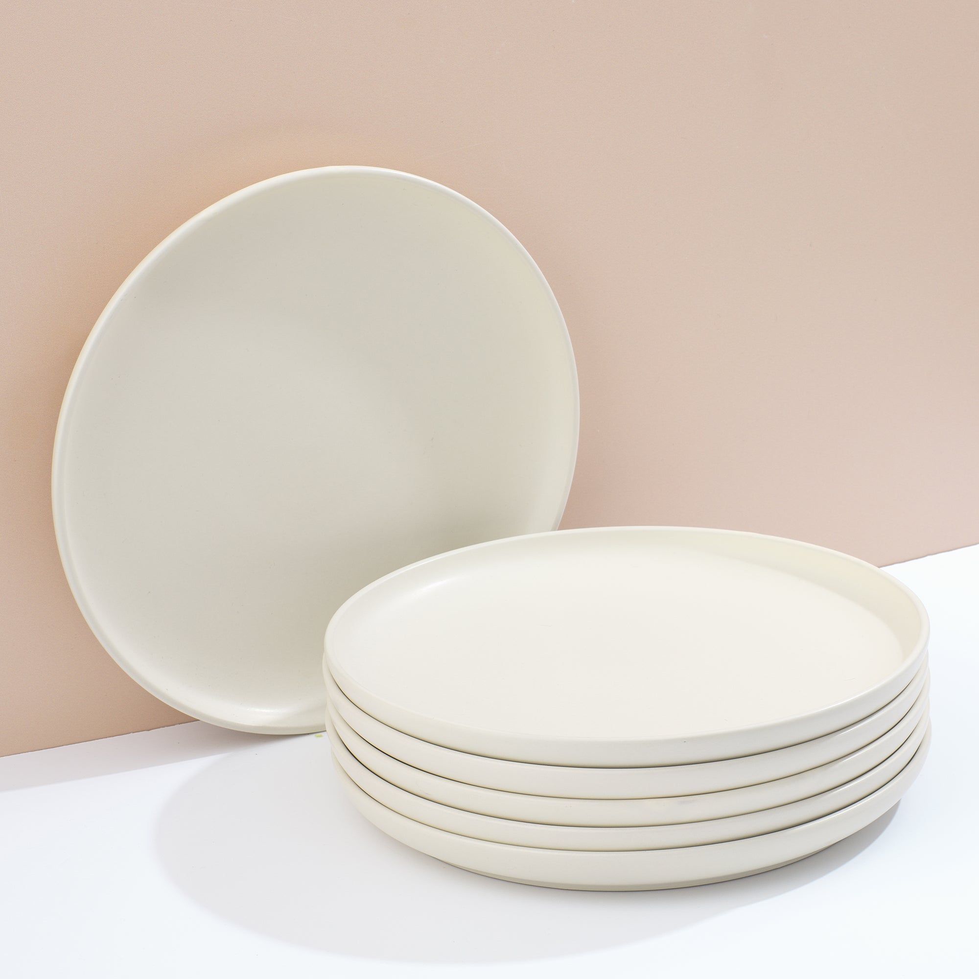 JoyJolt Mesa 6pc Stoneware Dinner Plates