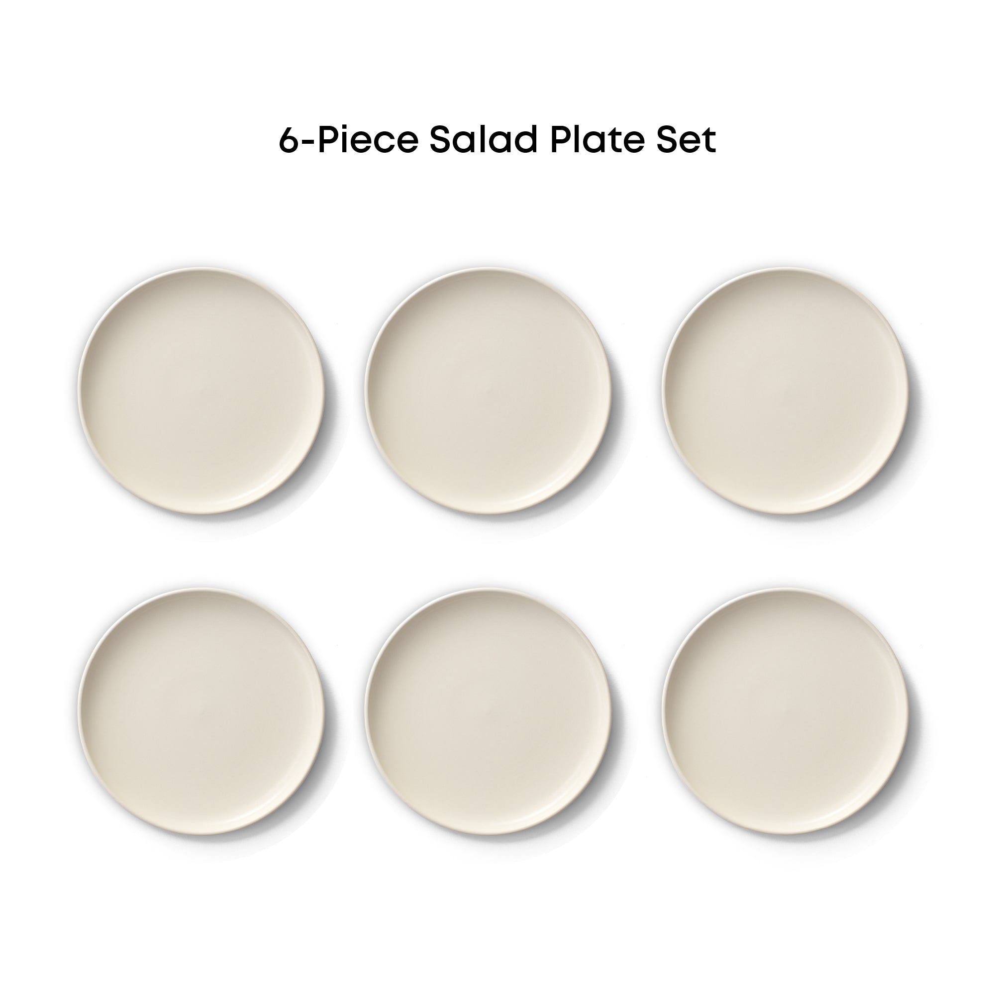 Mesa 6-Piece Stoneware Salad Plates Set