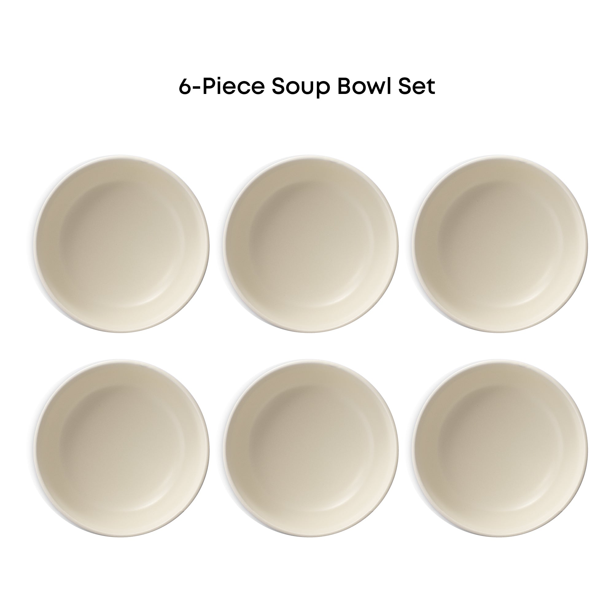 Mesa 6-Piece Stoneware Soup Bowls Set