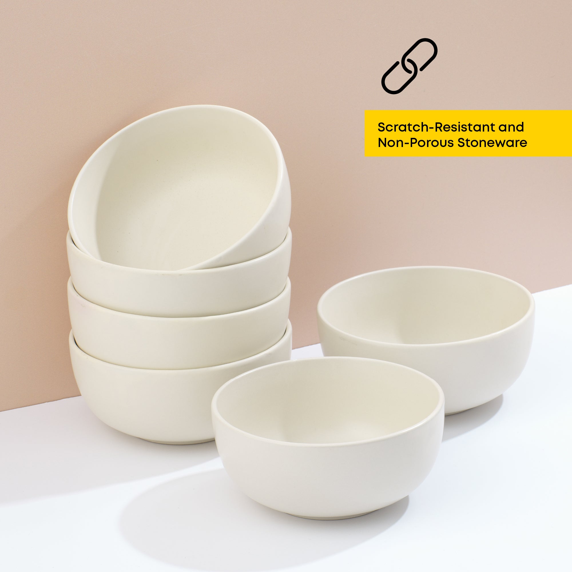 Mesa 6-Piece Stoneware Soup Bowls Set