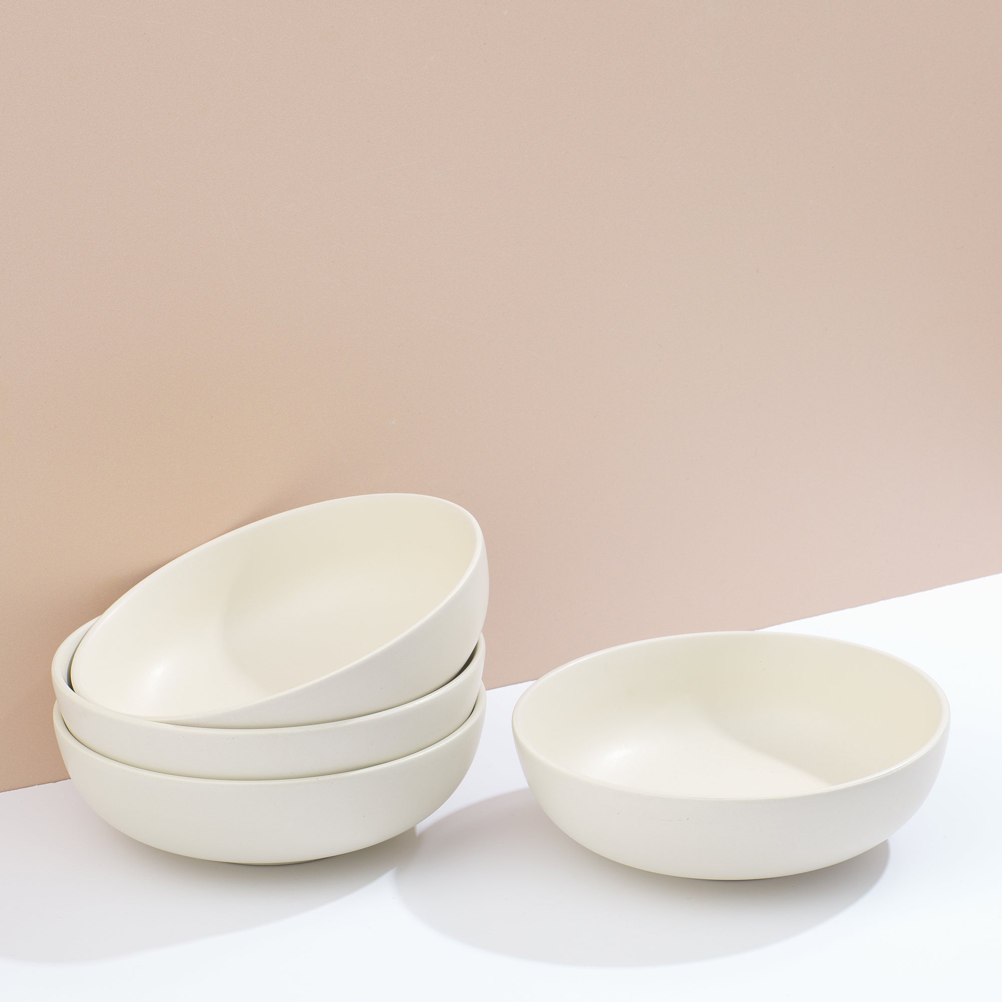 Mesa 4-Piece Stoneware Pasta Bowls Set