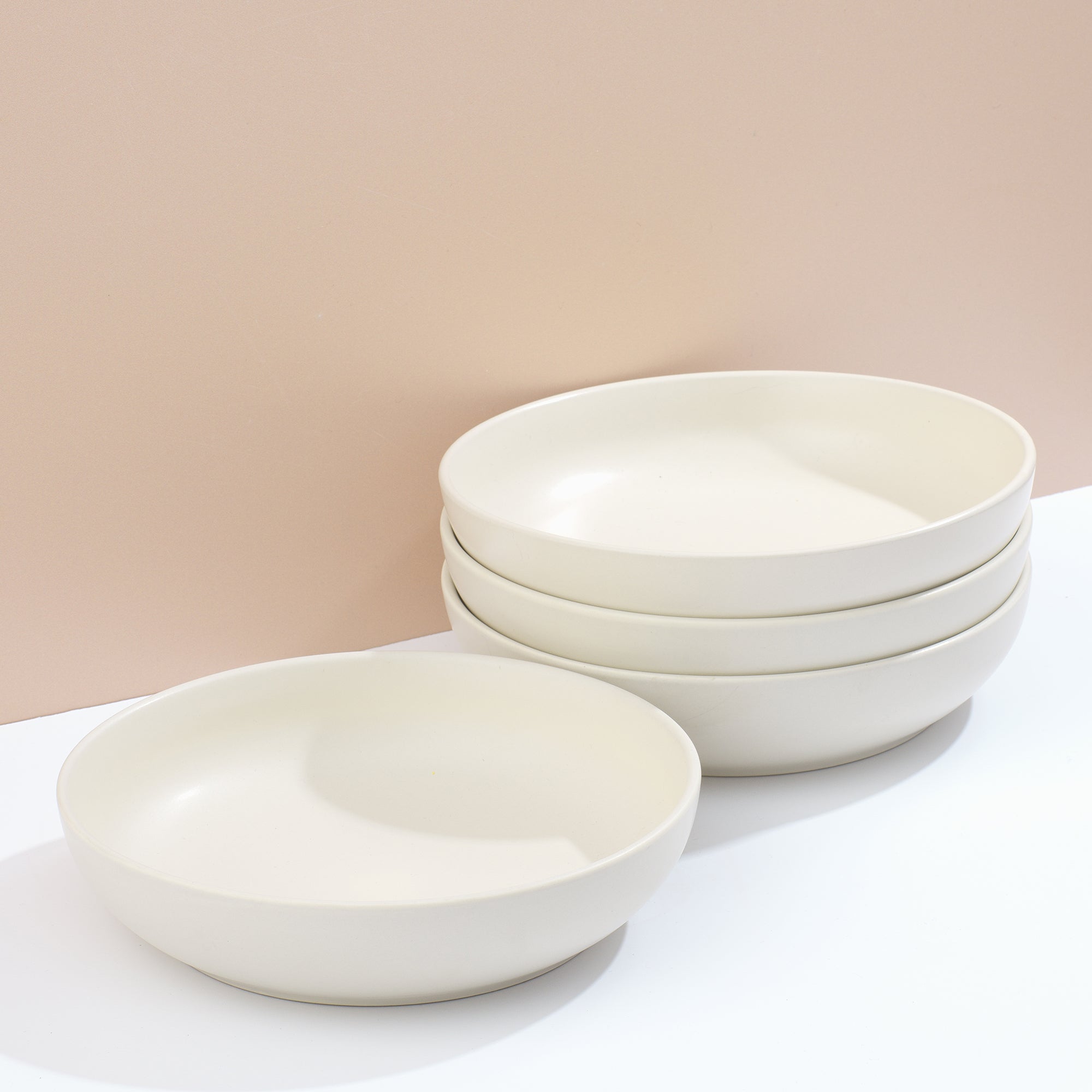 Mesa 4-Piece Stoneware Pasta Bowls Set