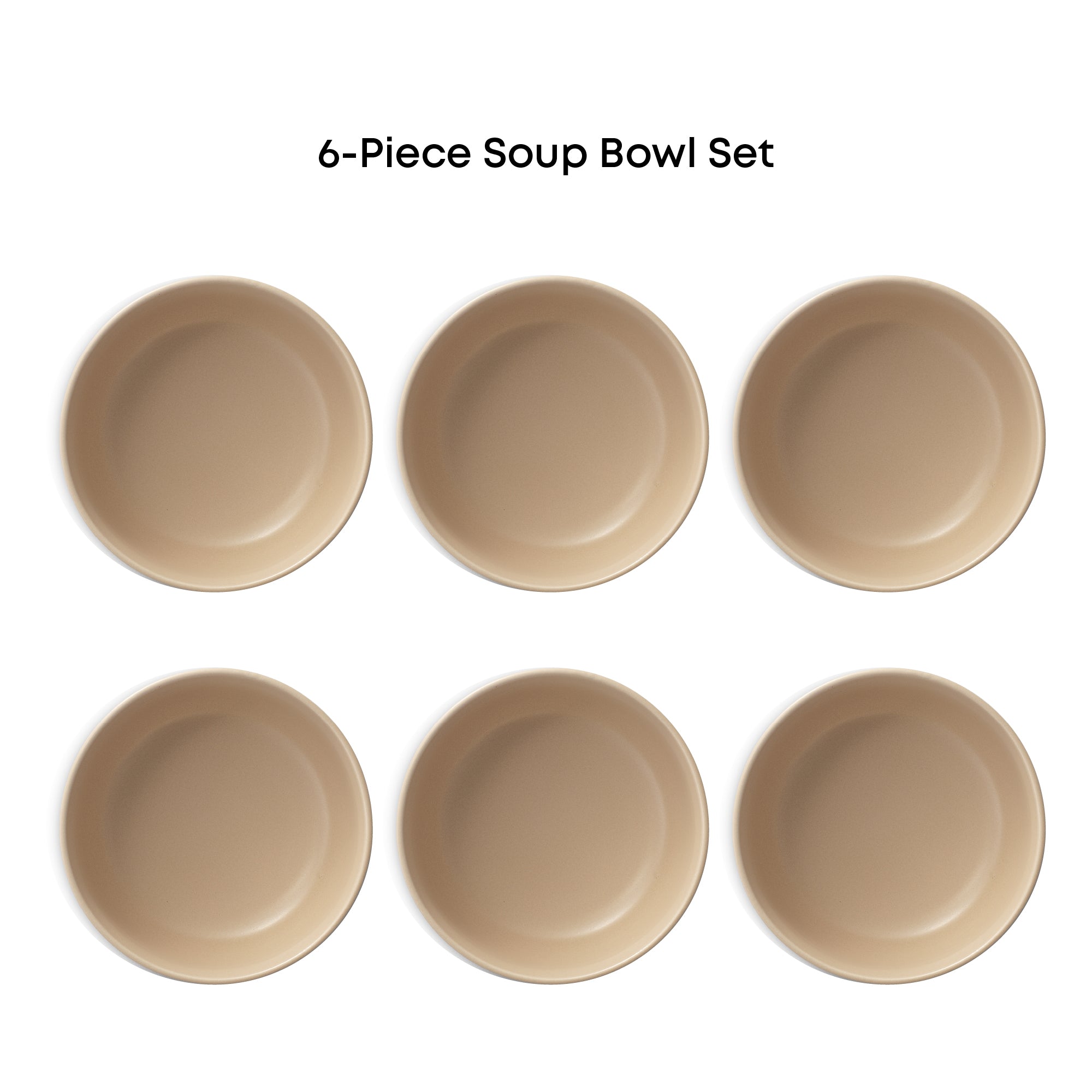 Mesa 6-Piece Stoneware Soup Bowls Set