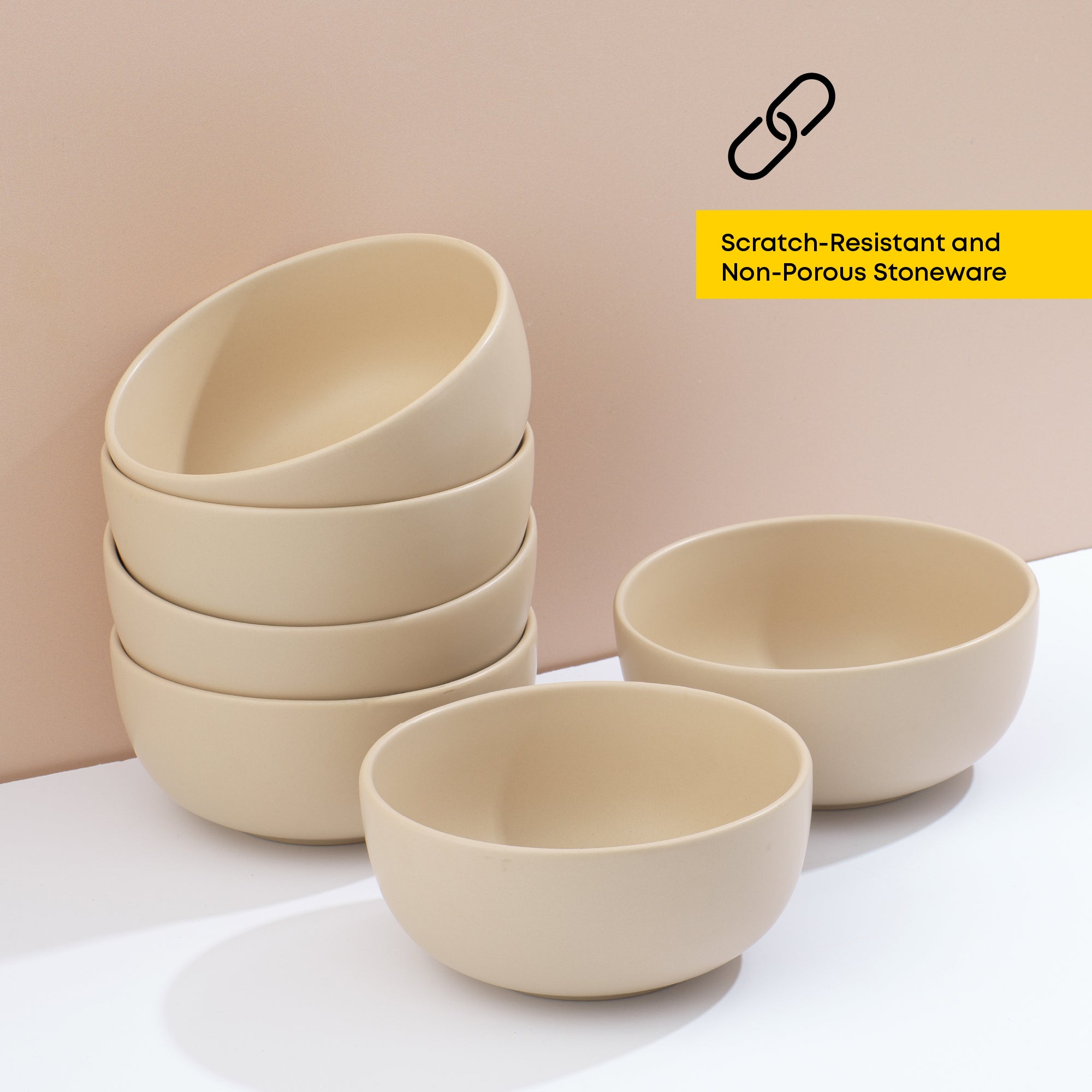 Mesa 6-Piece Stoneware Soup Bowls Set