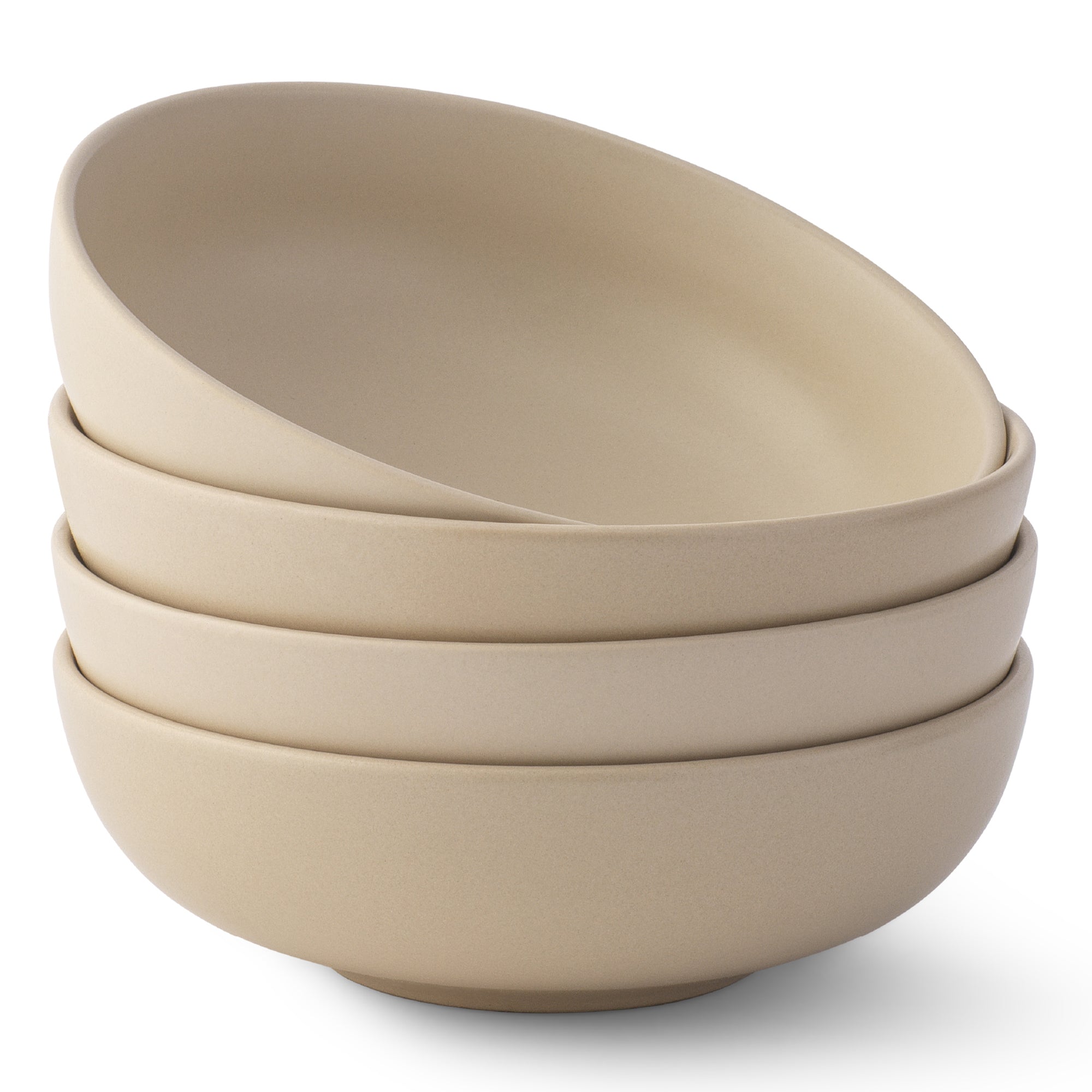 Mesa 4-Piece Stoneware Pasta Bowls Set