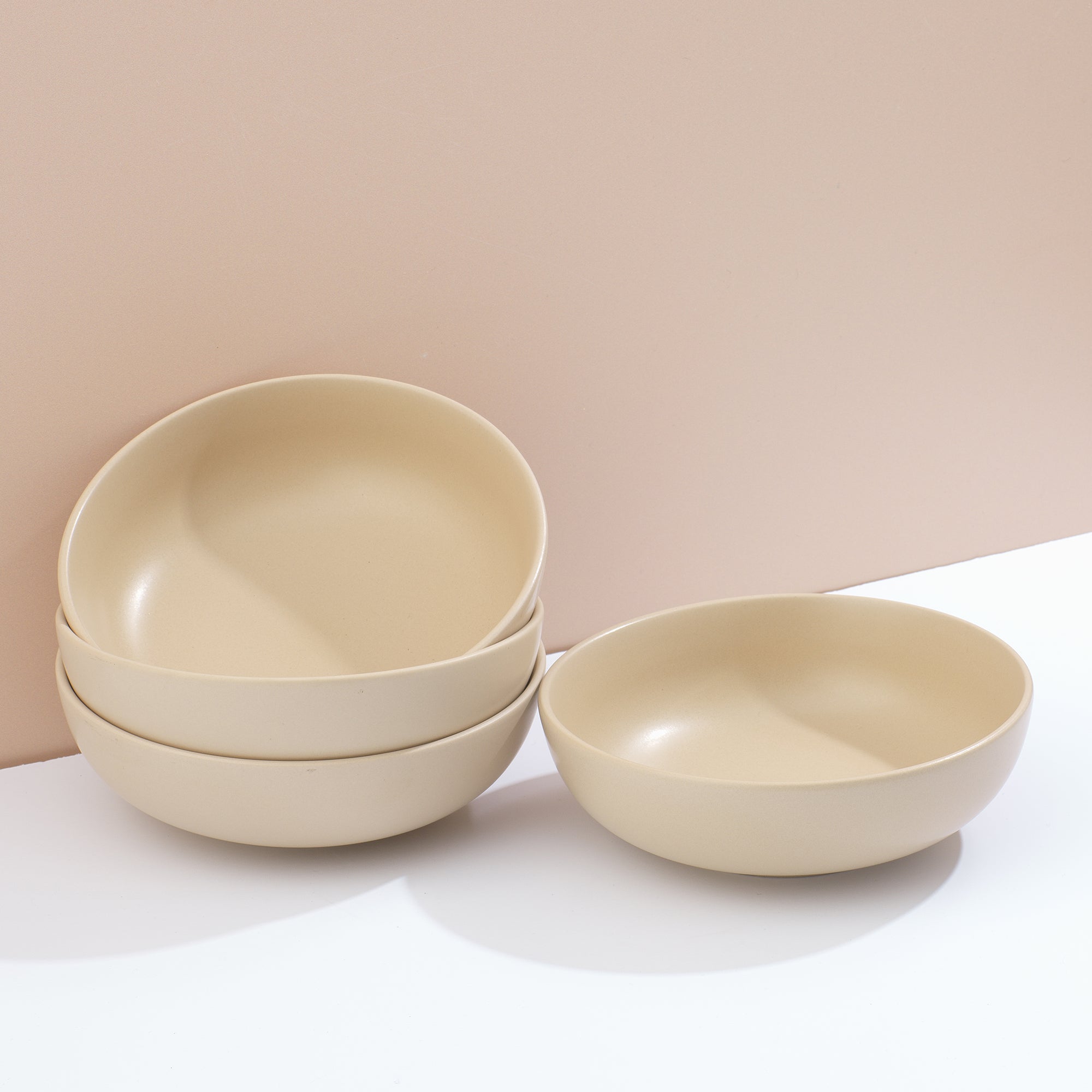 Mesa 4-Piece Stoneware Pasta Bowls Set