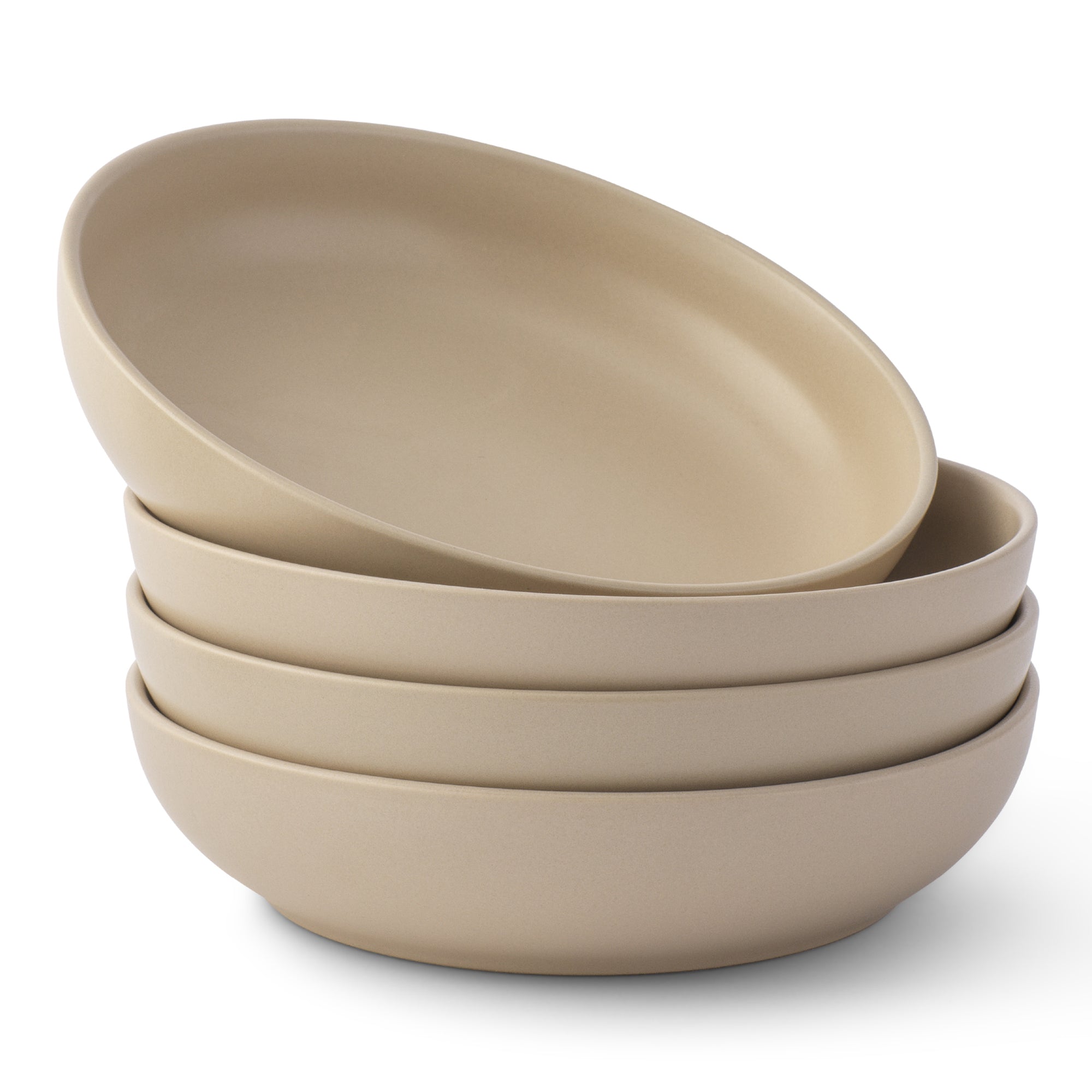 Mesa 4-Piece Stoneware Pasta Bowls Set