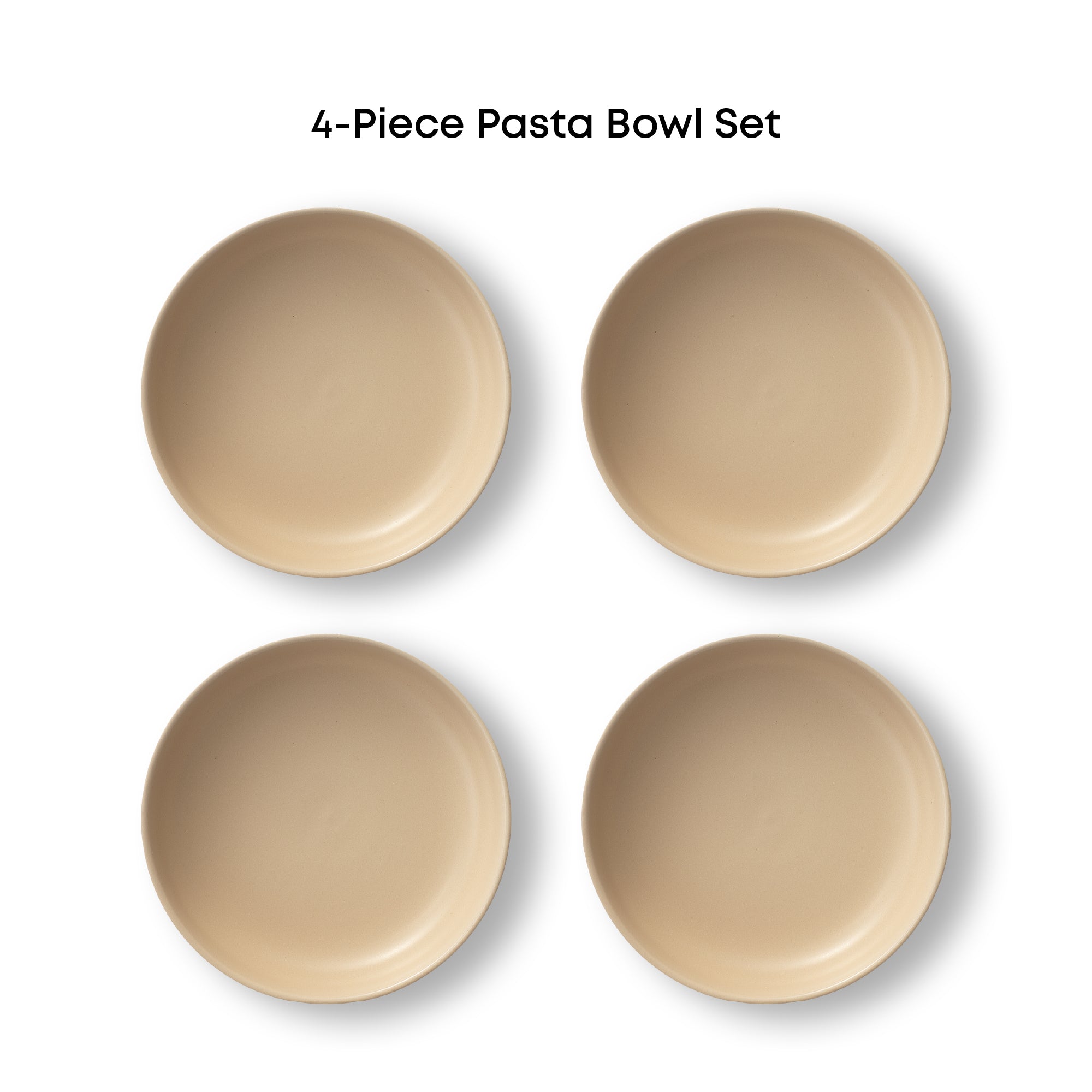 Mesa 4-Piece Stoneware Pasta Bowls Set