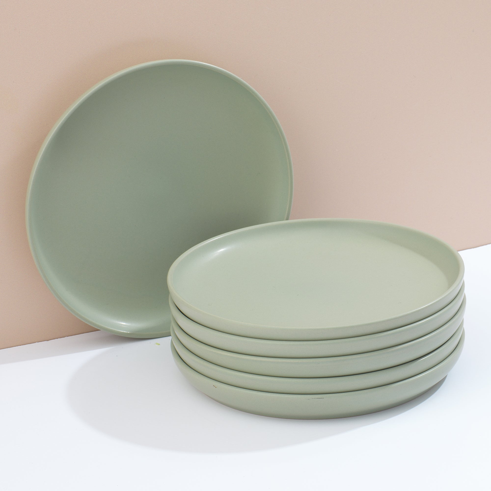 Mesa 6-Piece Stoneware Salad Plates Set