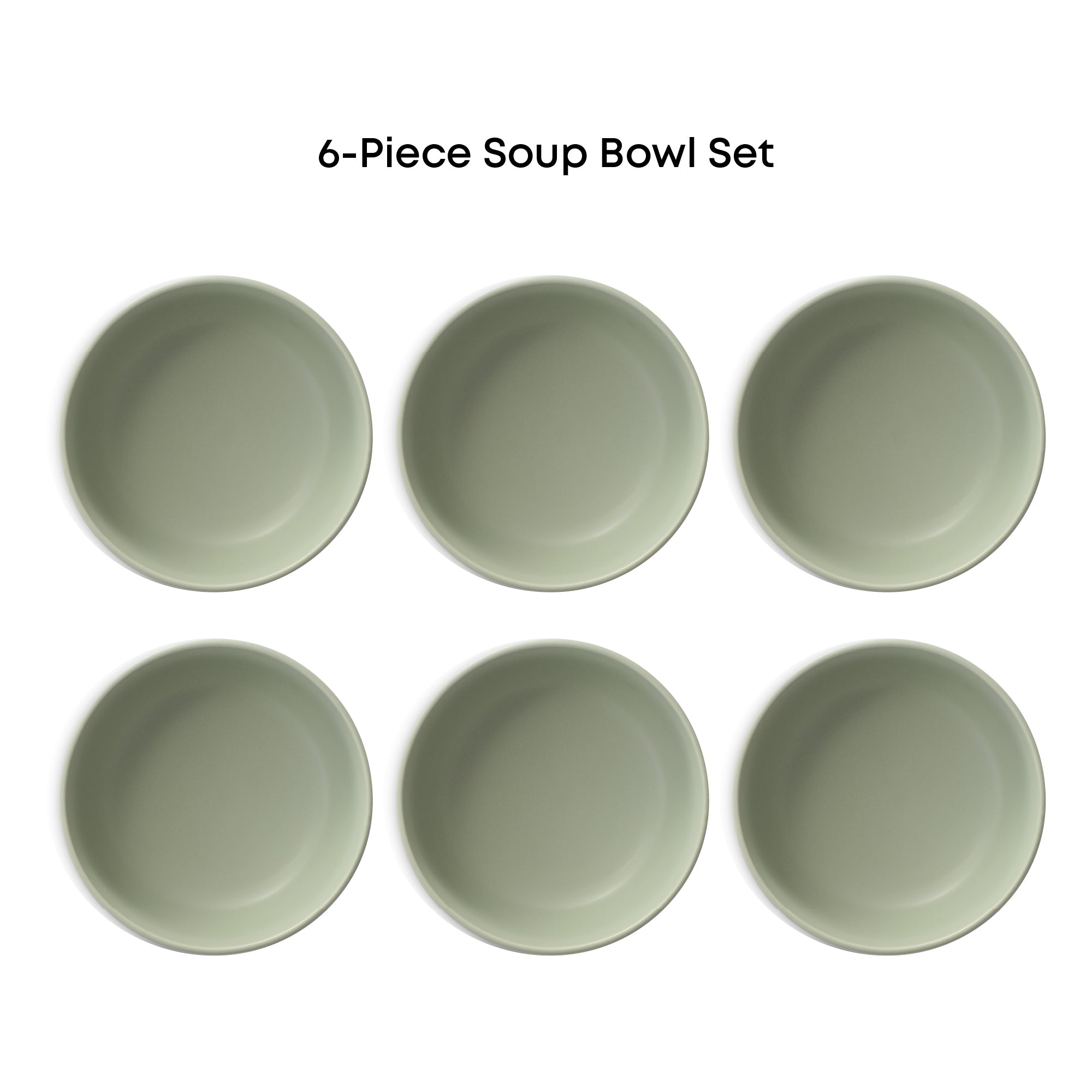 Mesa 6-Piece Stoneware Soup Bowls Set