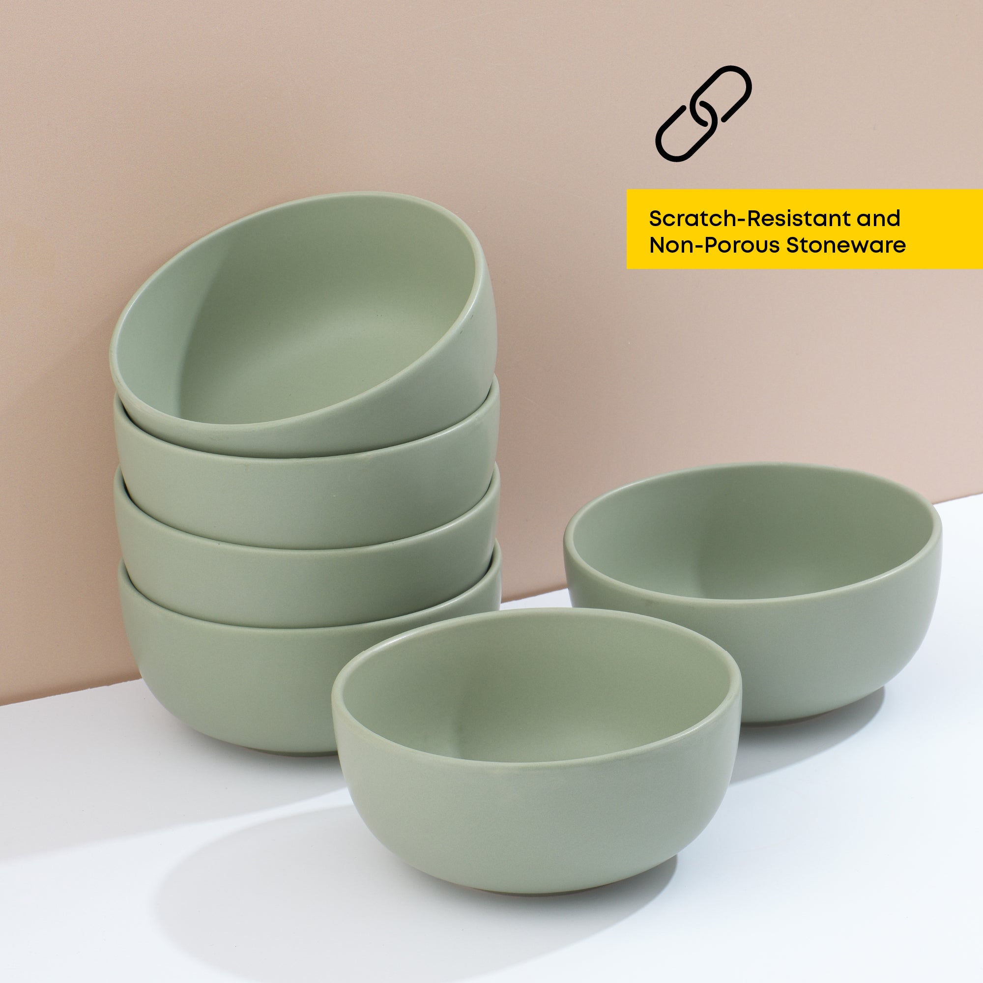 Mesa 6-Piece Stoneware Soup Bowls Set