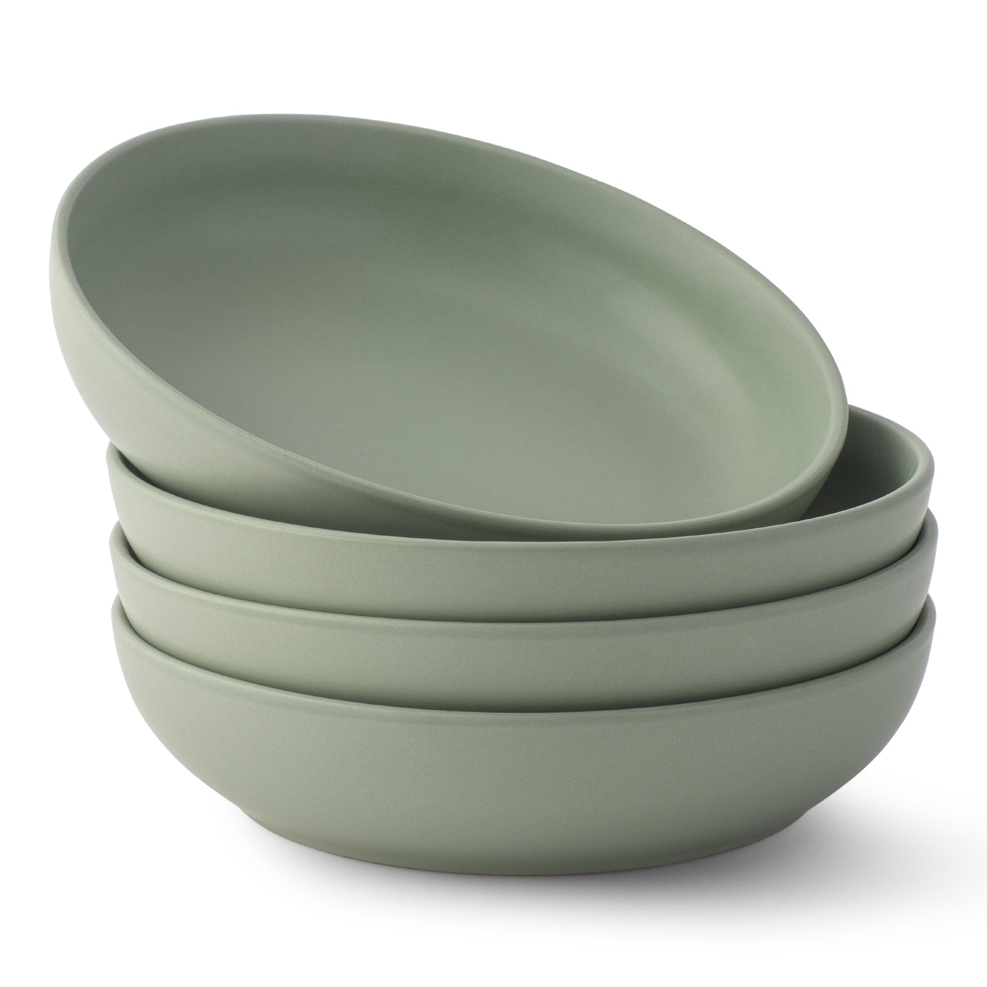 Mesa 4-Piece Stoneware Pasta Bowls Set