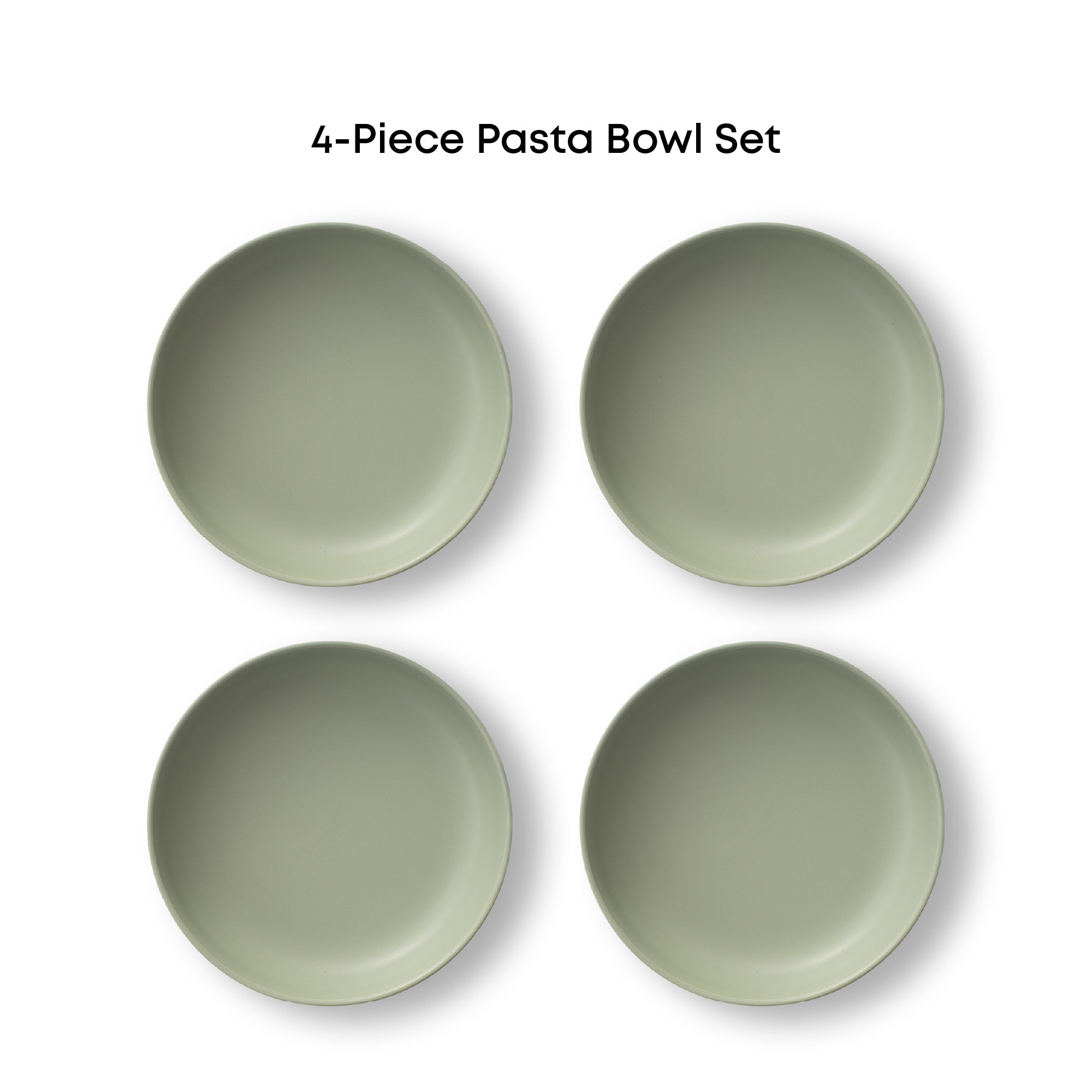 Mesa 4-Piece Stoneware Pasta Bowls Set