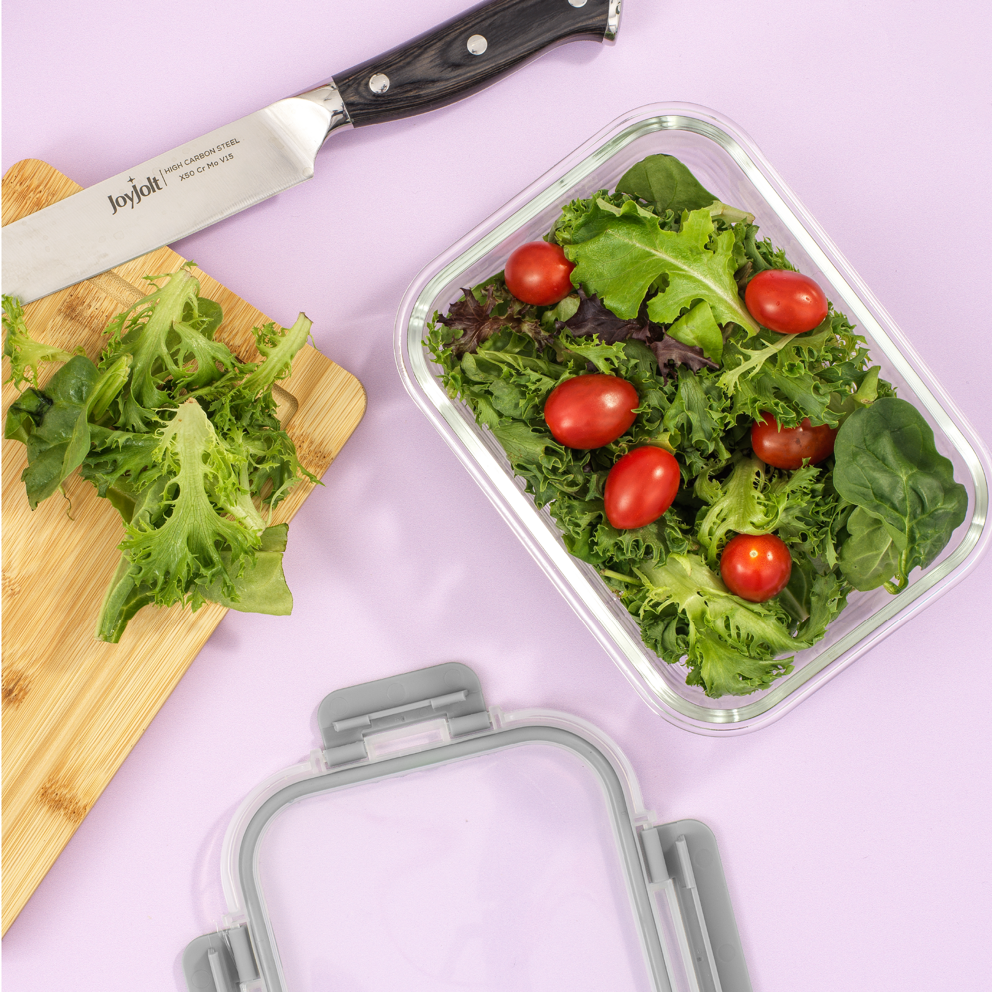 JoyFul 12 Glass Storage Containers with Leakproof Lids Set
