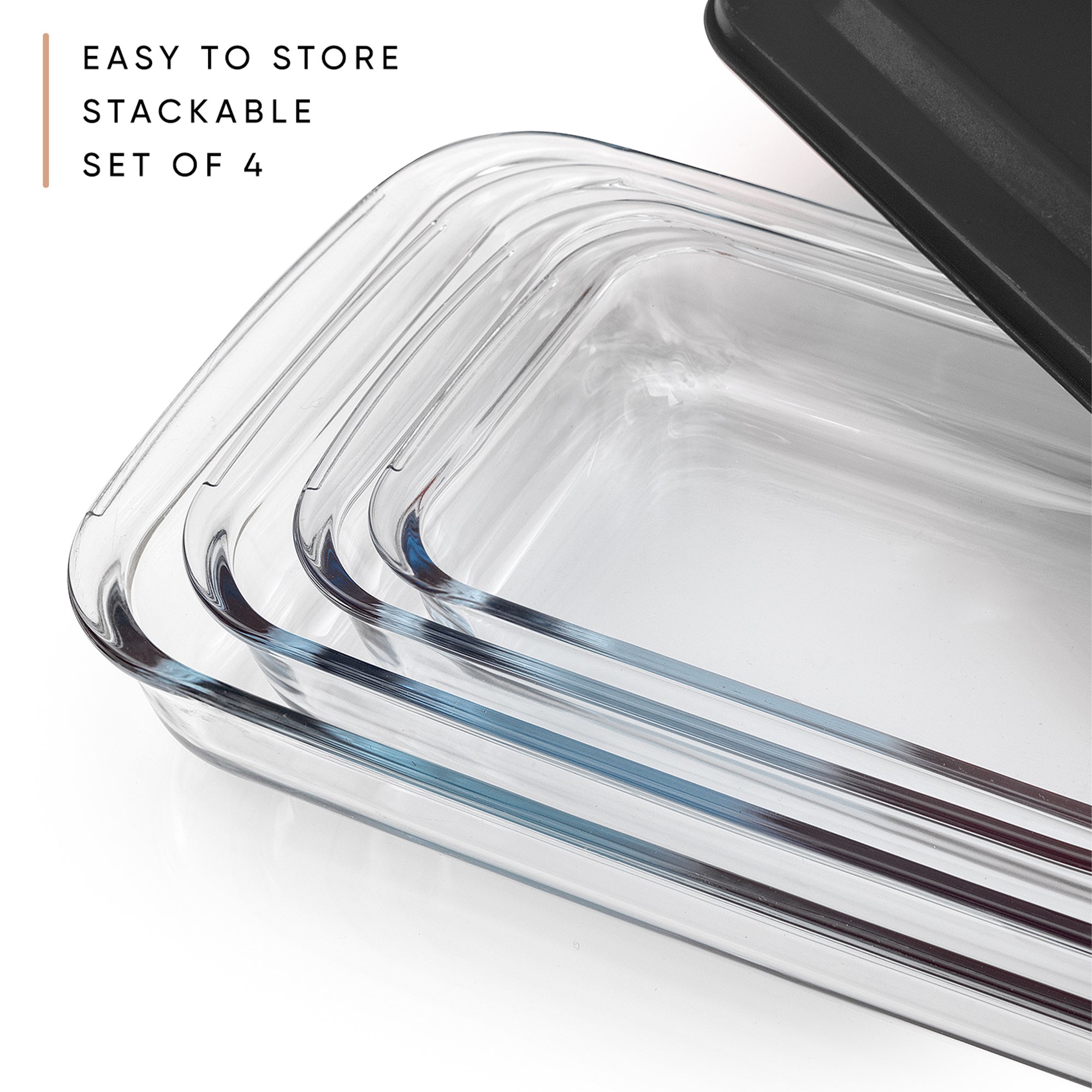 Borosilicate Glass Oven Dishes with Airtight Lids