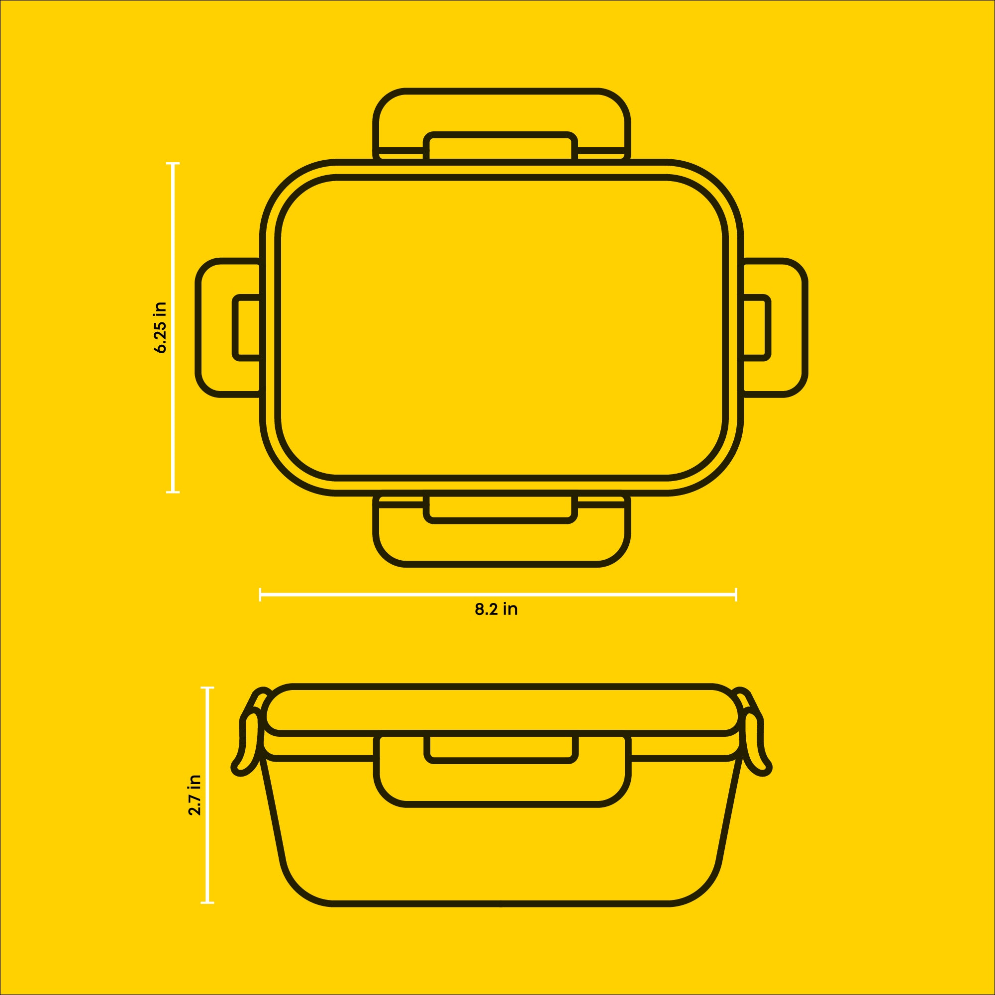 JoyJolt 3-Sectional Meal Prep Food Storage Containers