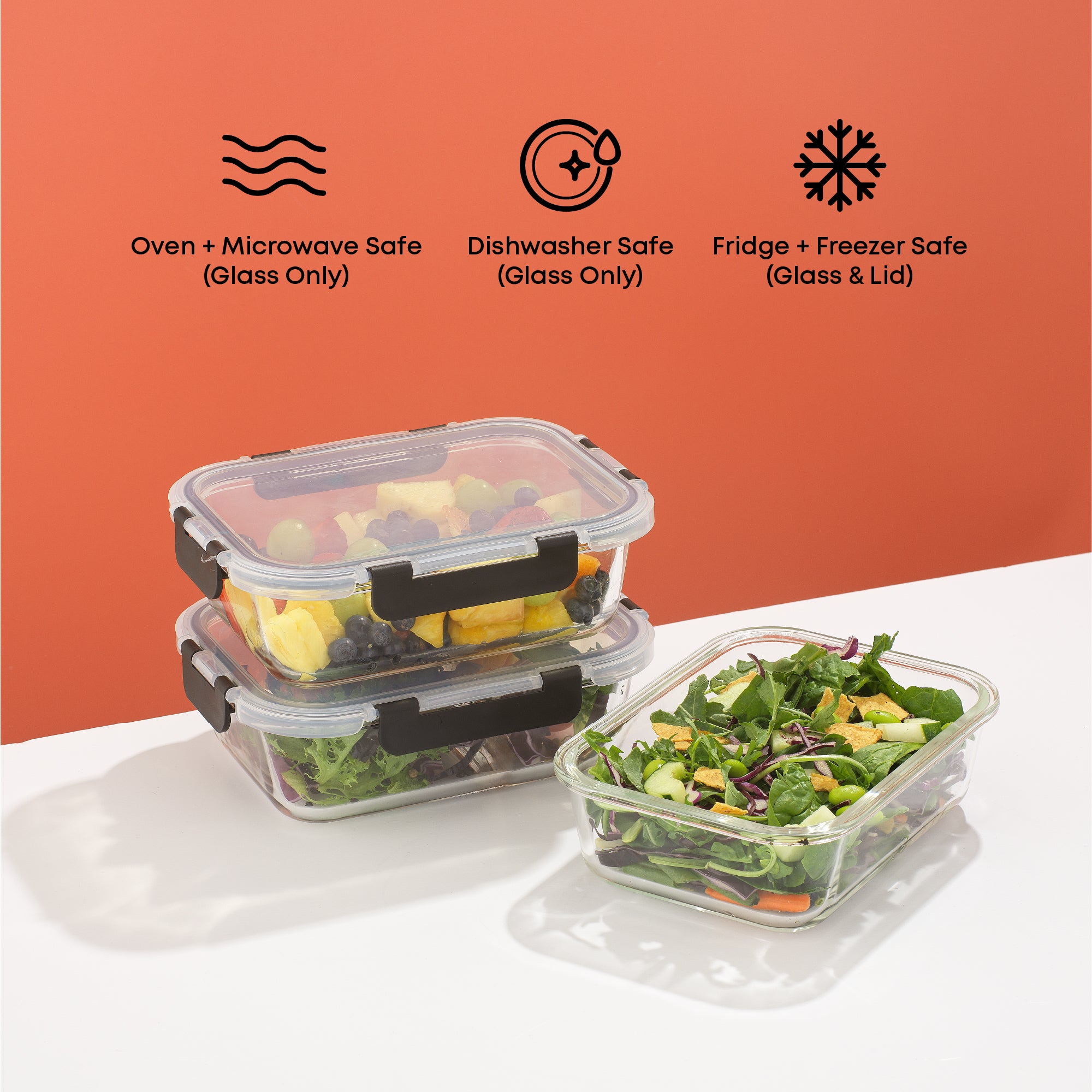 JoyJolt Meal Prep Food Storage Containers Set