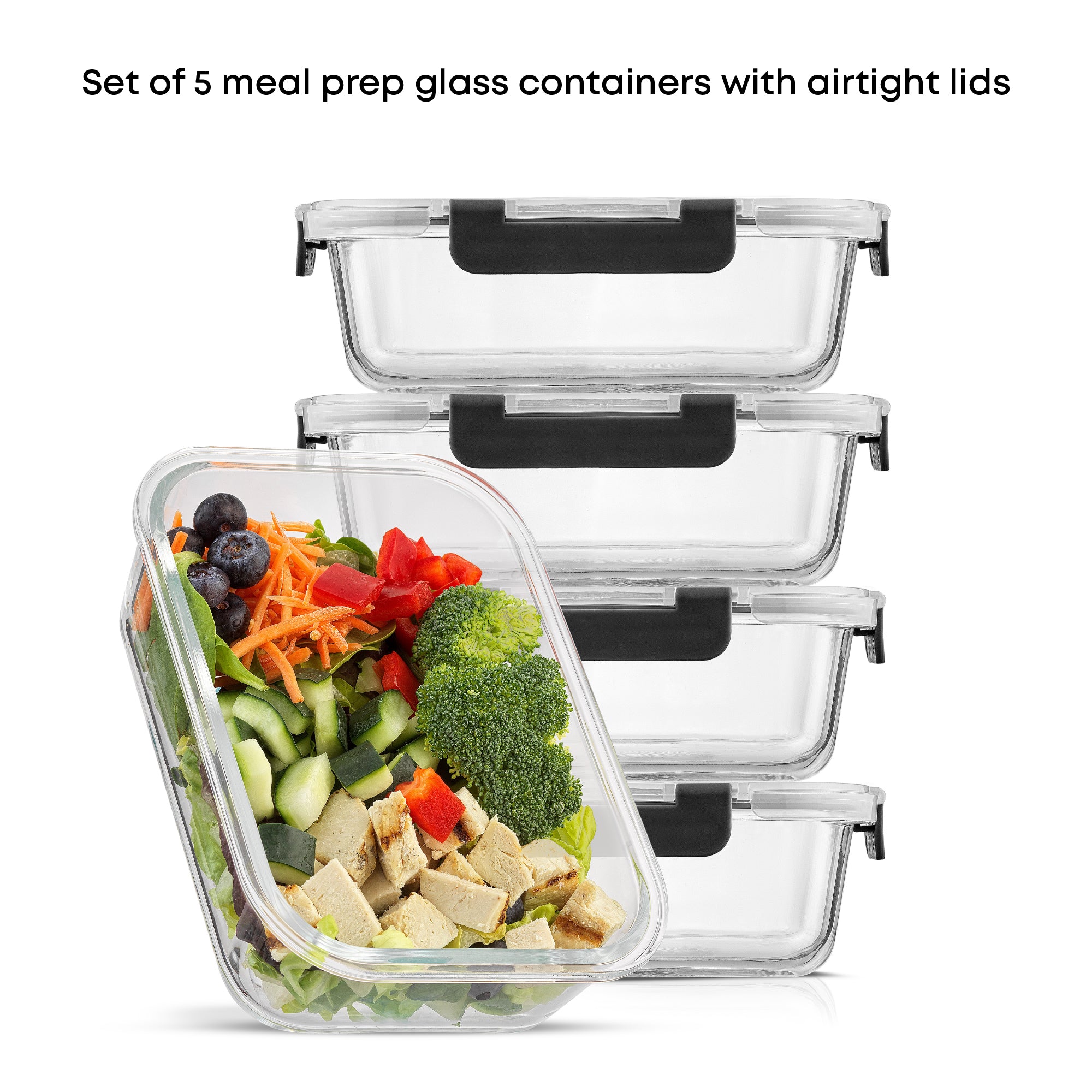 JoyJolt Meal Prep Food Storage Containers Set