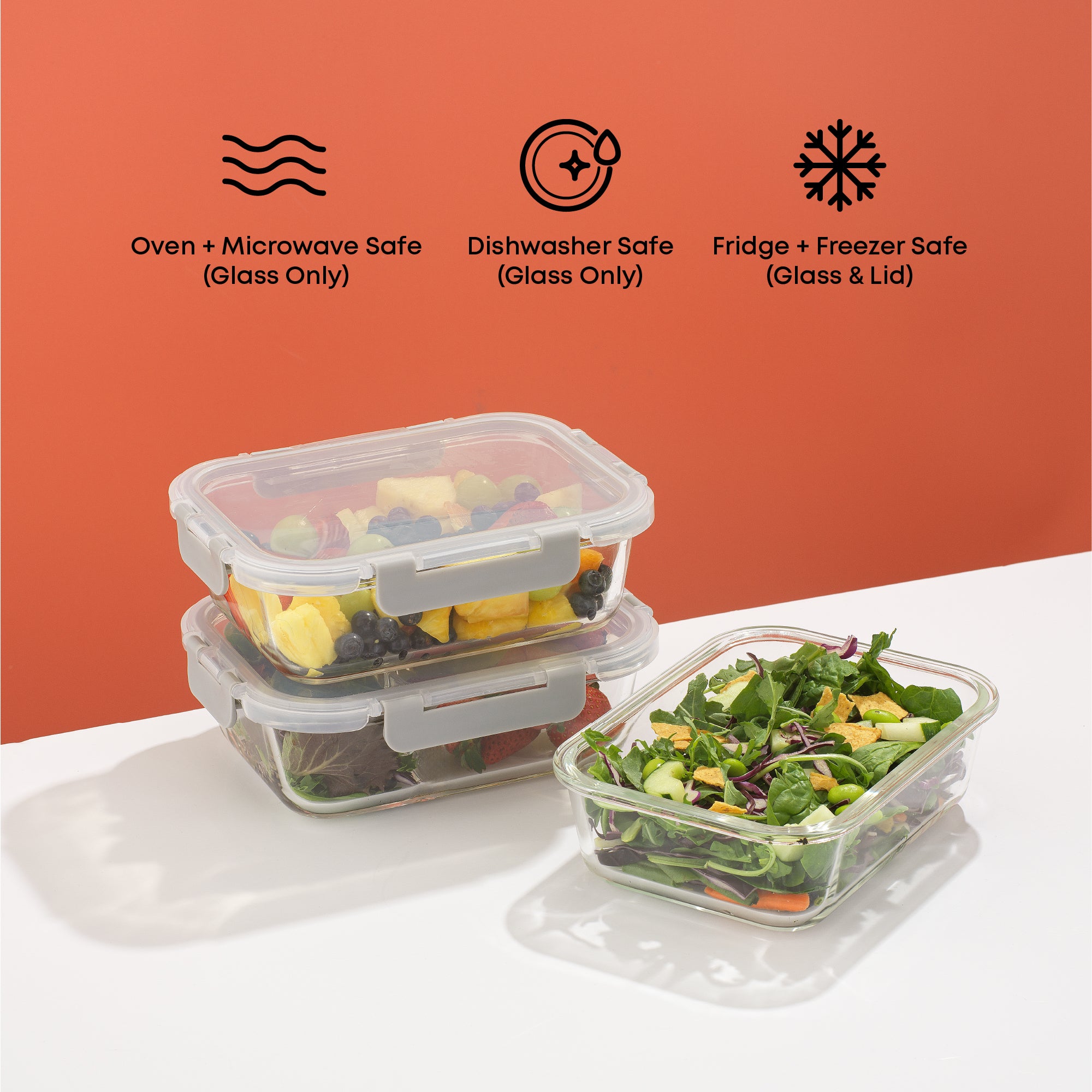 JoyJolt Meal Prep Food Storage Containers Set