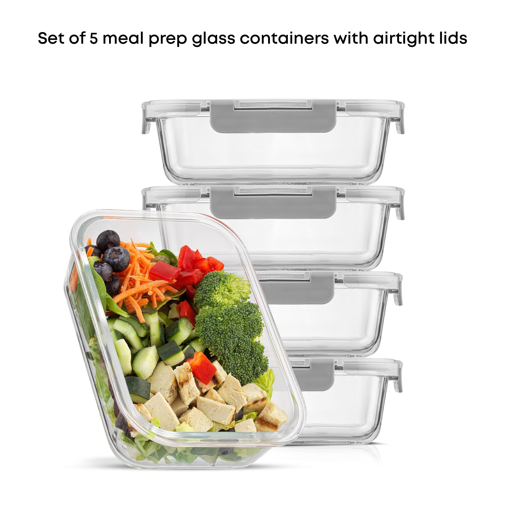 JoyJolt Meal Prep Food Storage Containers Set