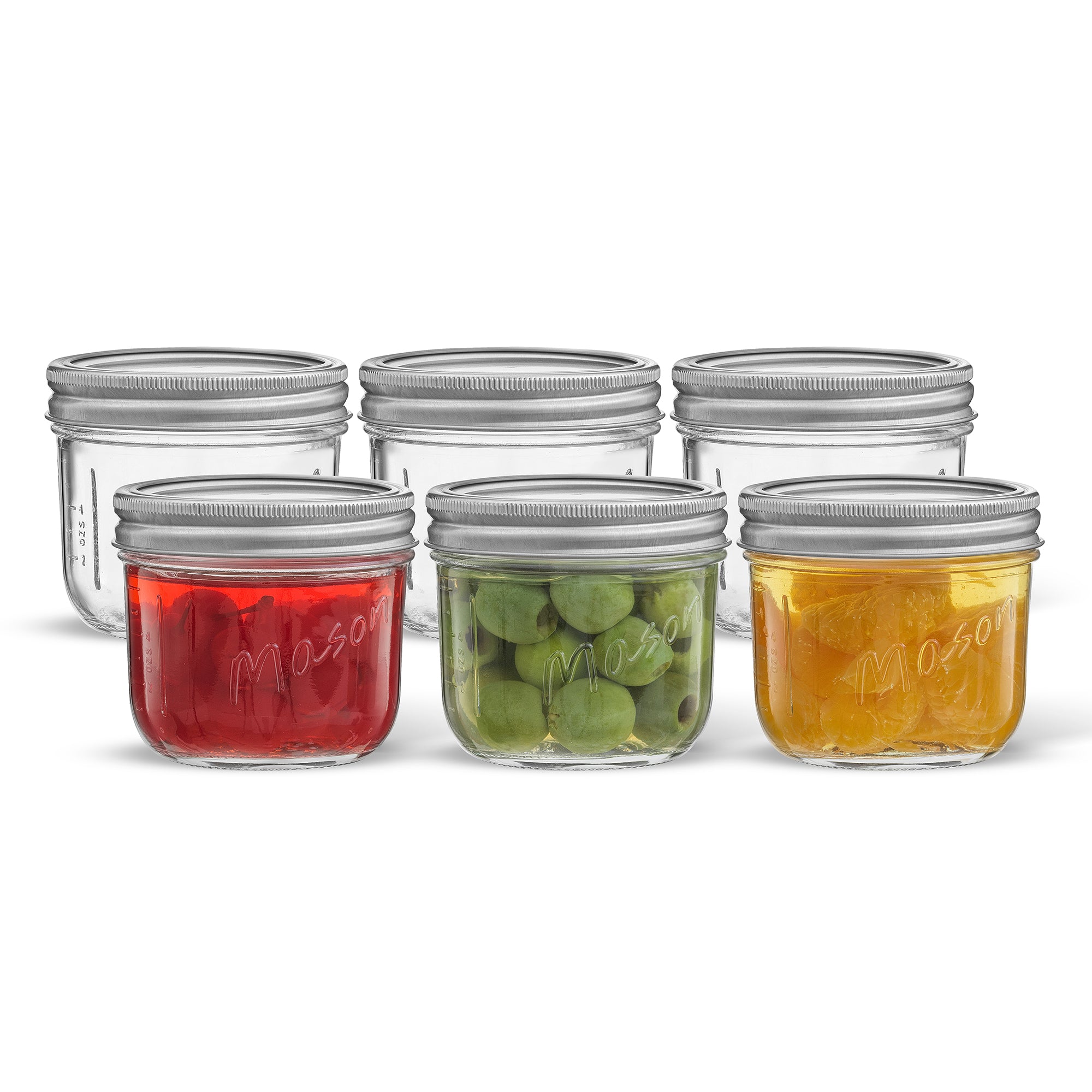 JoyJolt Mason Jars with Airtight Lids, Labels and Measures