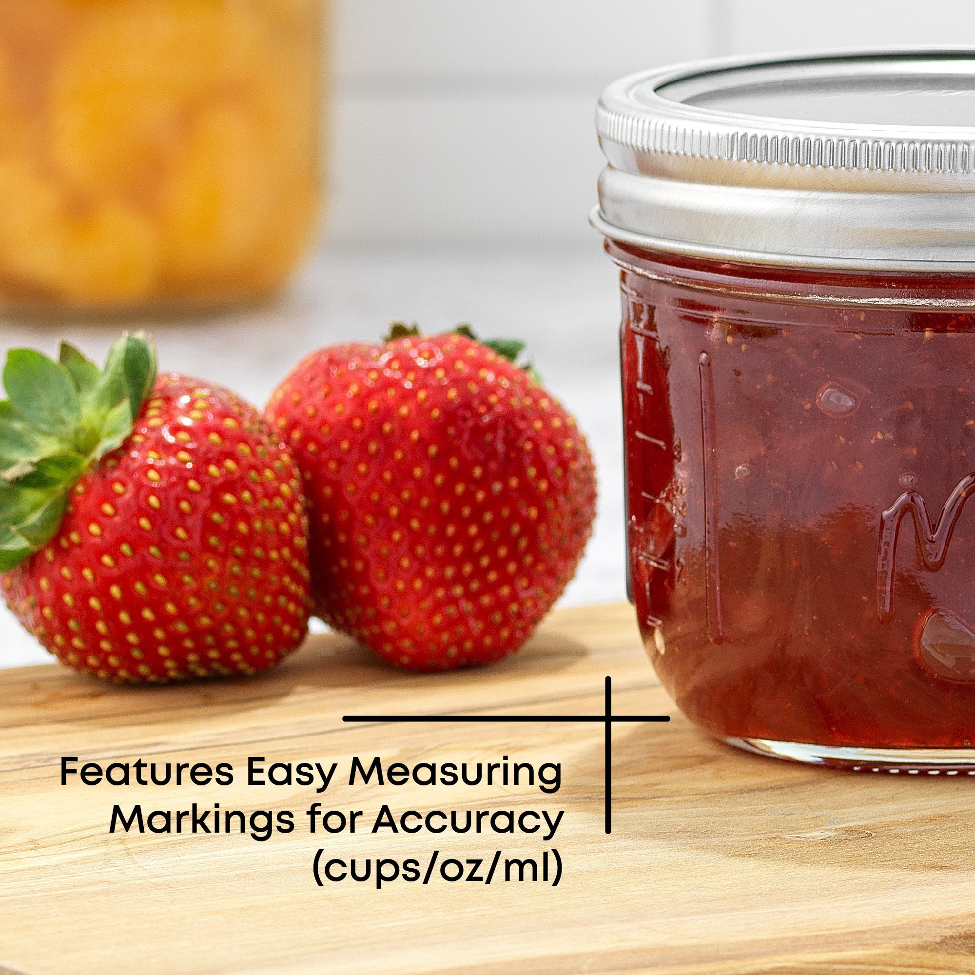 JoyJolt Mason Jars with Airtight Lids, Labels and Measures