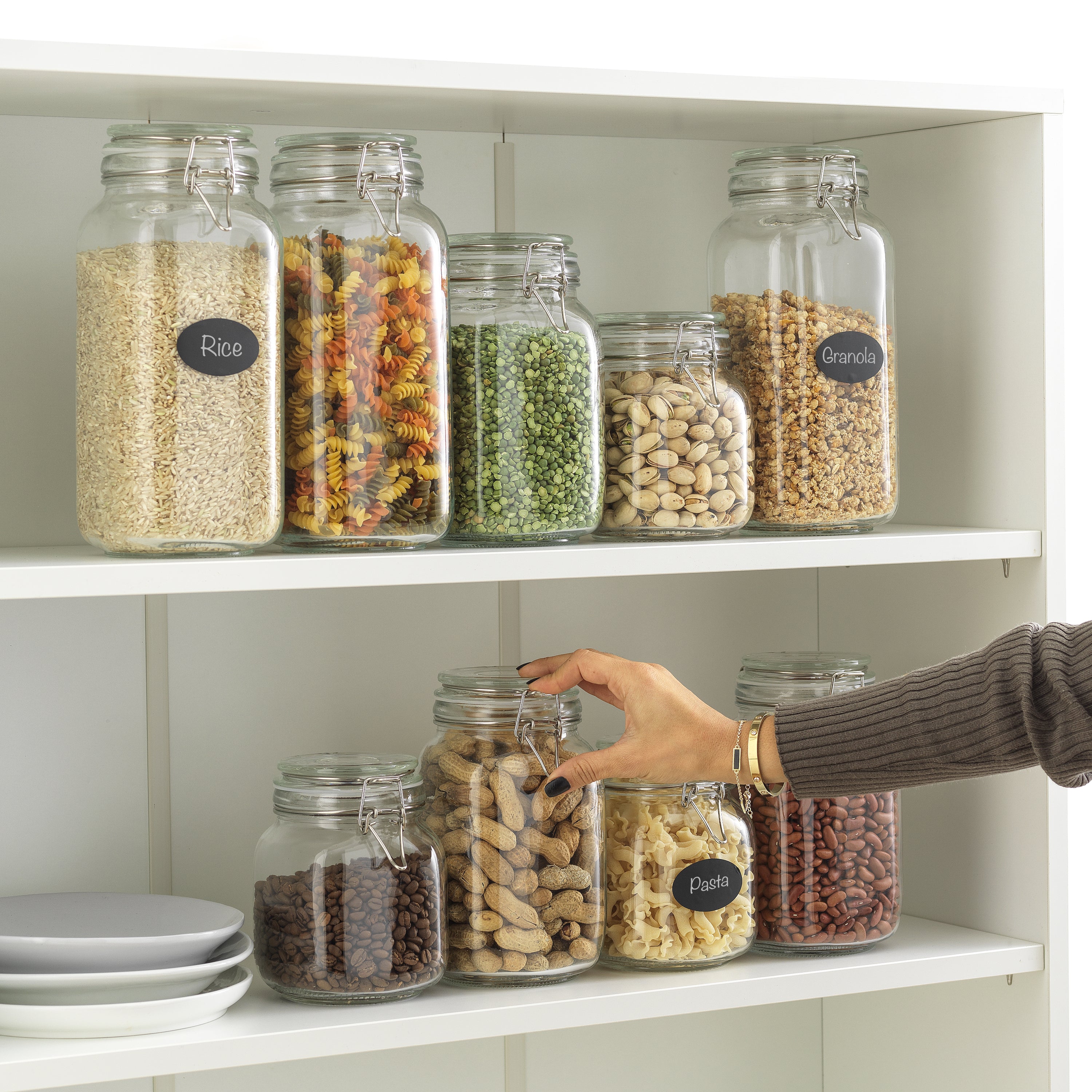 Glass spice best sale storage containers