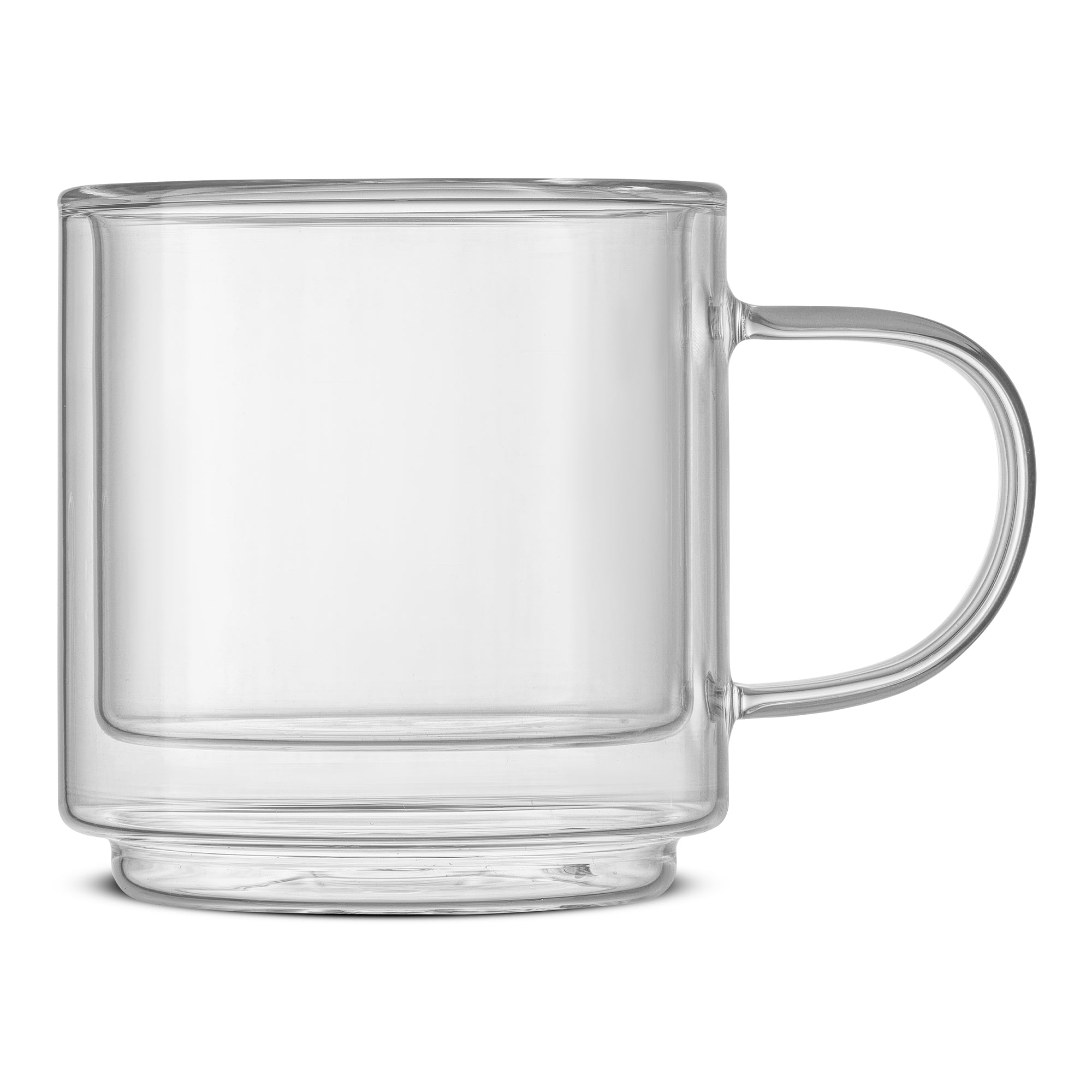 Haven Stackable Double Wall Glass Mugs