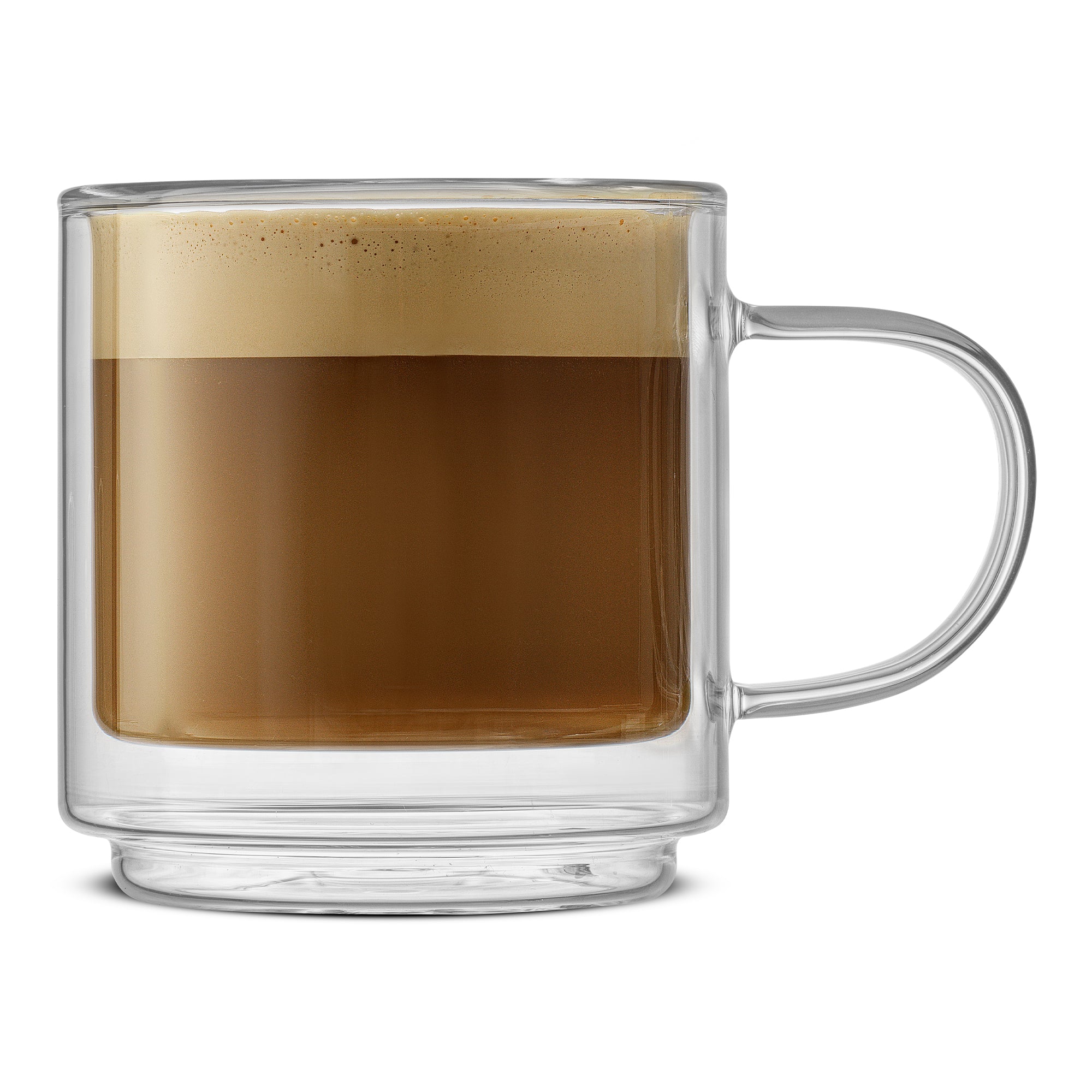 Haven Stackable Double Wall Glass Mugs