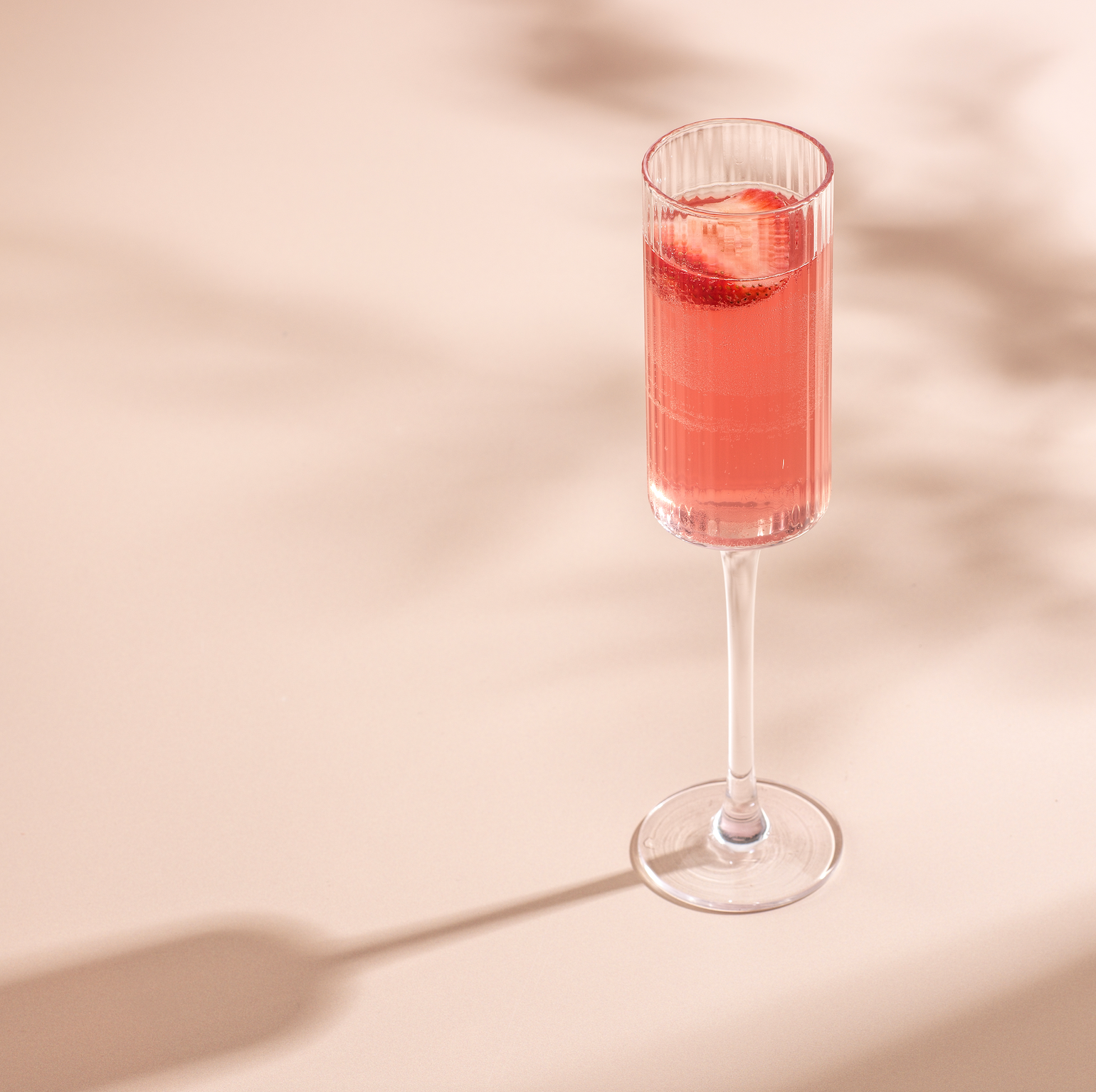 JoyJolt Elle Fluted Cylinder Champagne Glasses Set