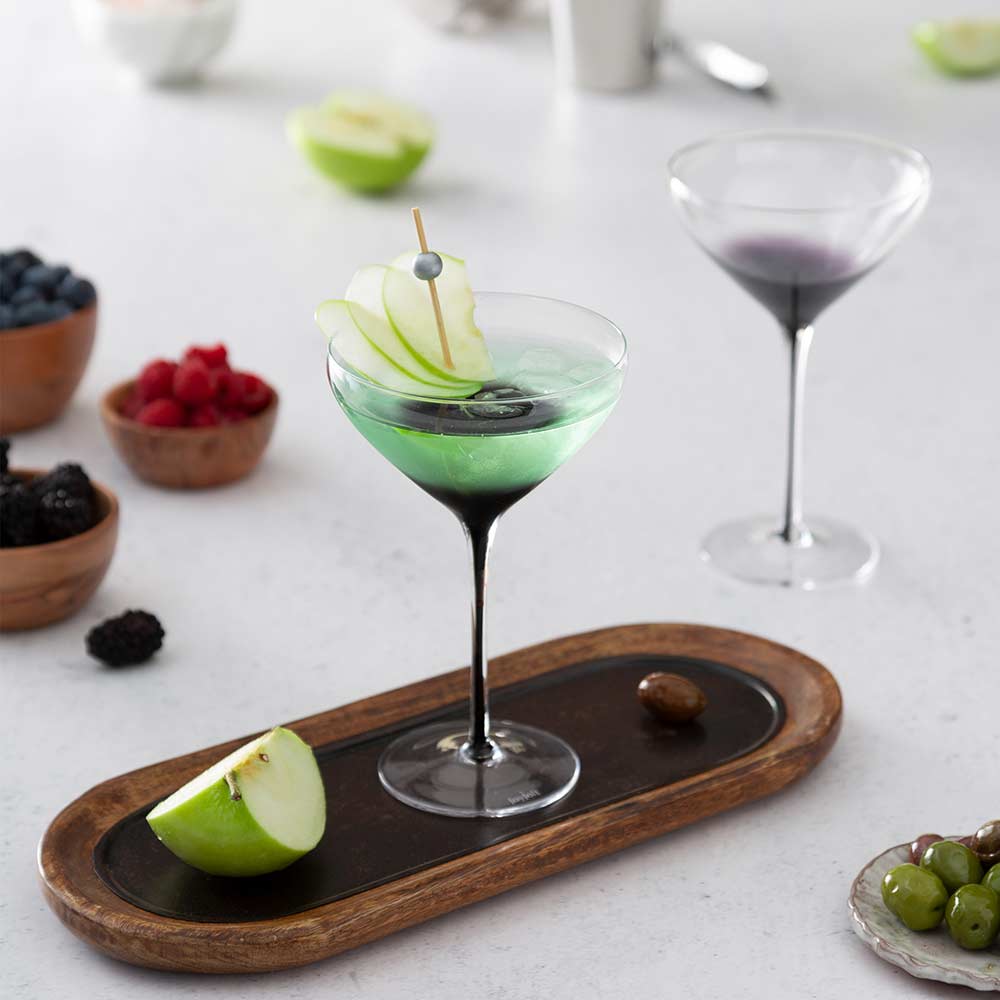 Black Swan Martini Glasses