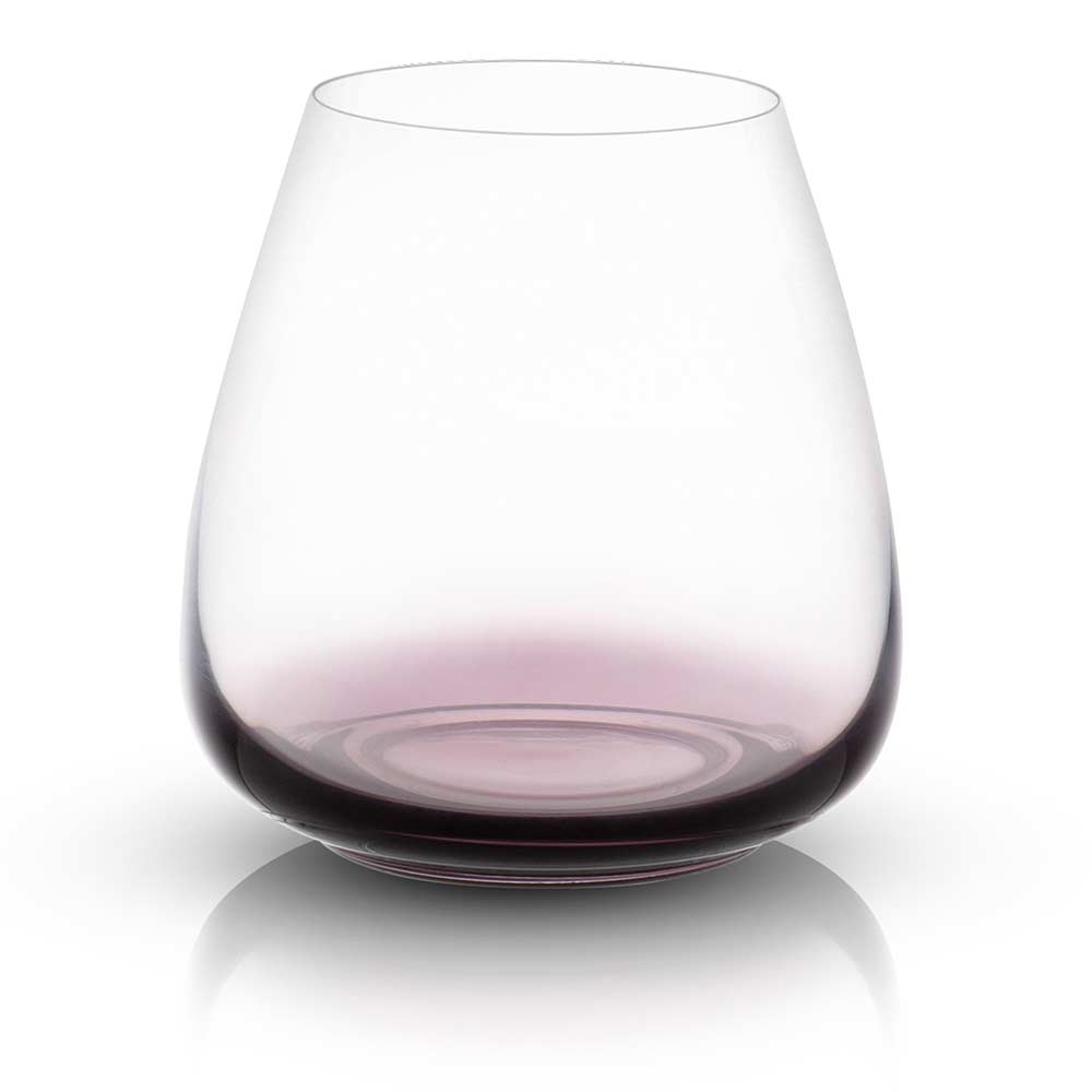 Black Swan Stemless Red Wine Glasses Set of 4