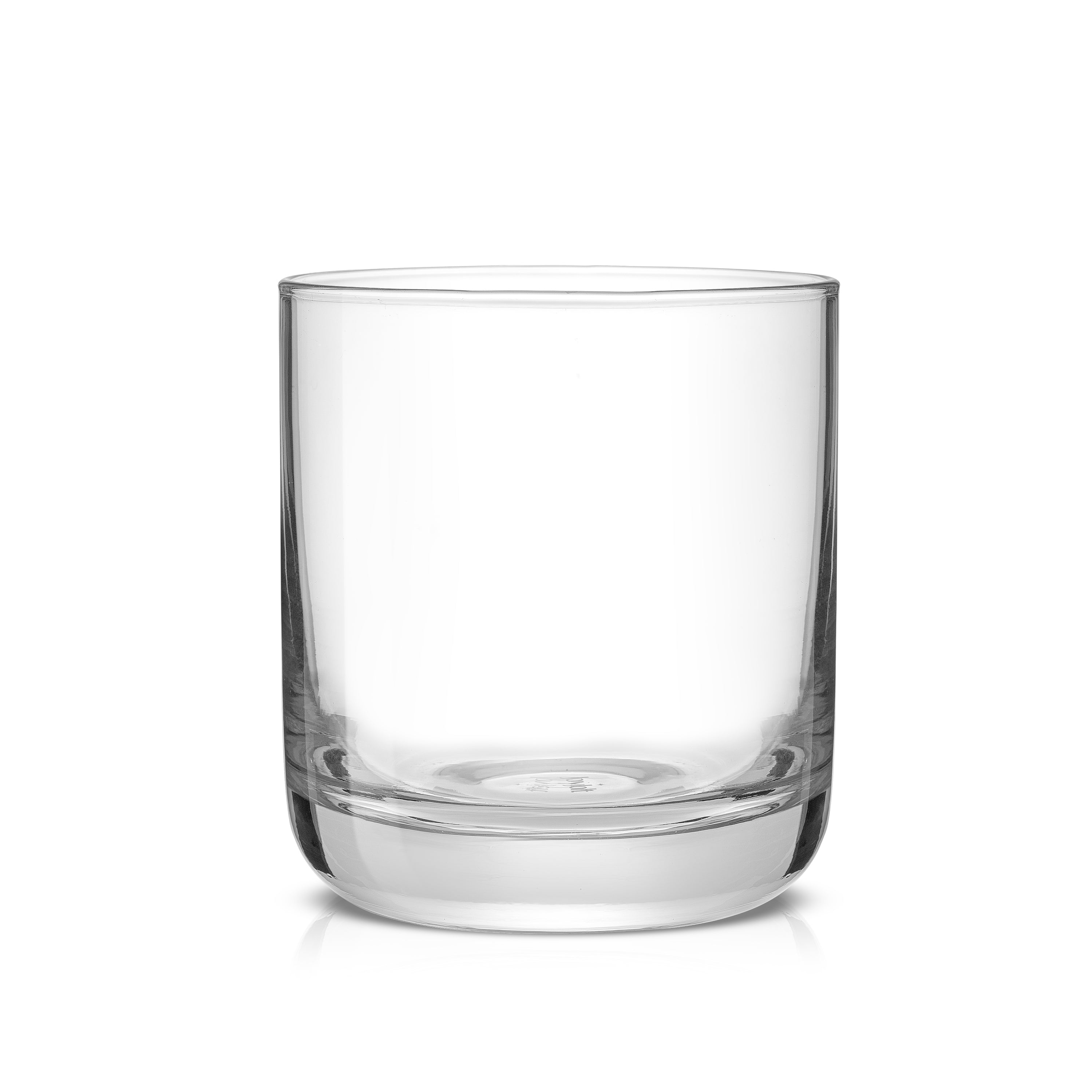 JoyJolt Faye Double Old Fashioned Rock Whiskey Glasses - 10 oz - Set of 6