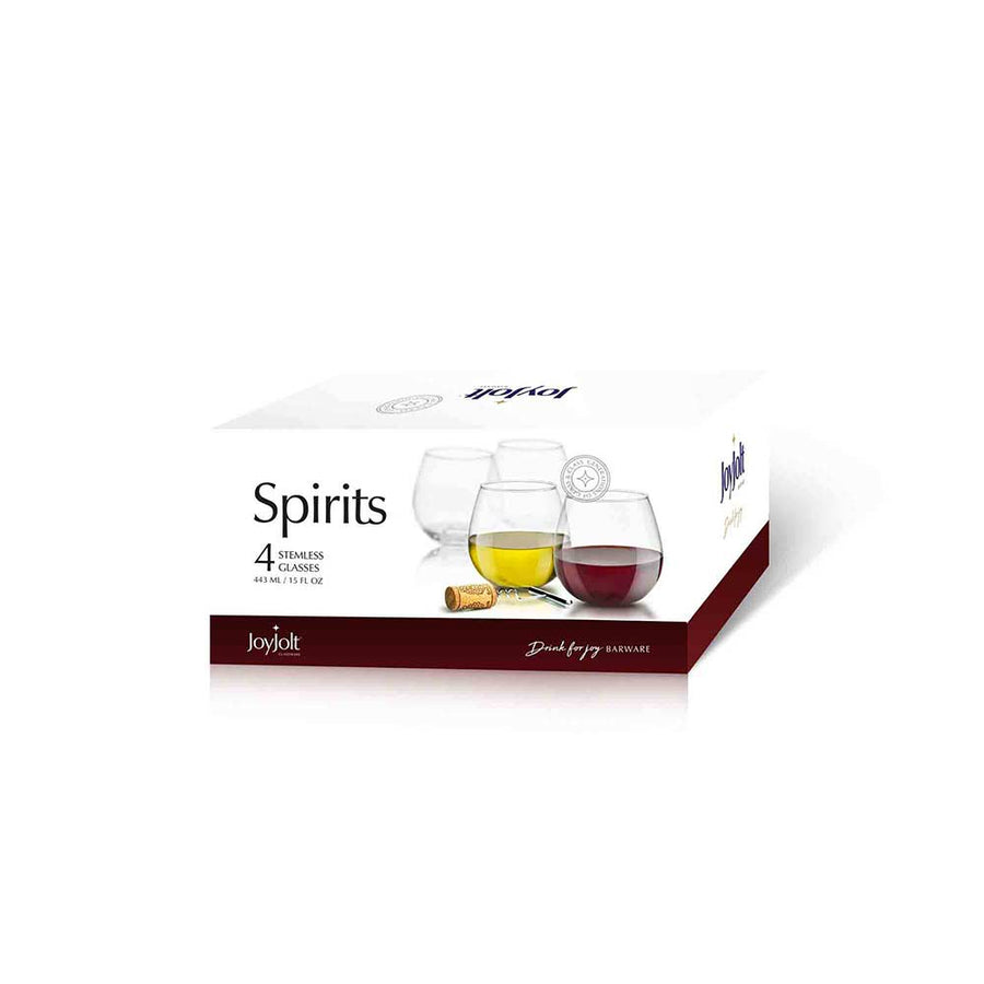 Spirits Stemless Wine Glasses JoyJolt