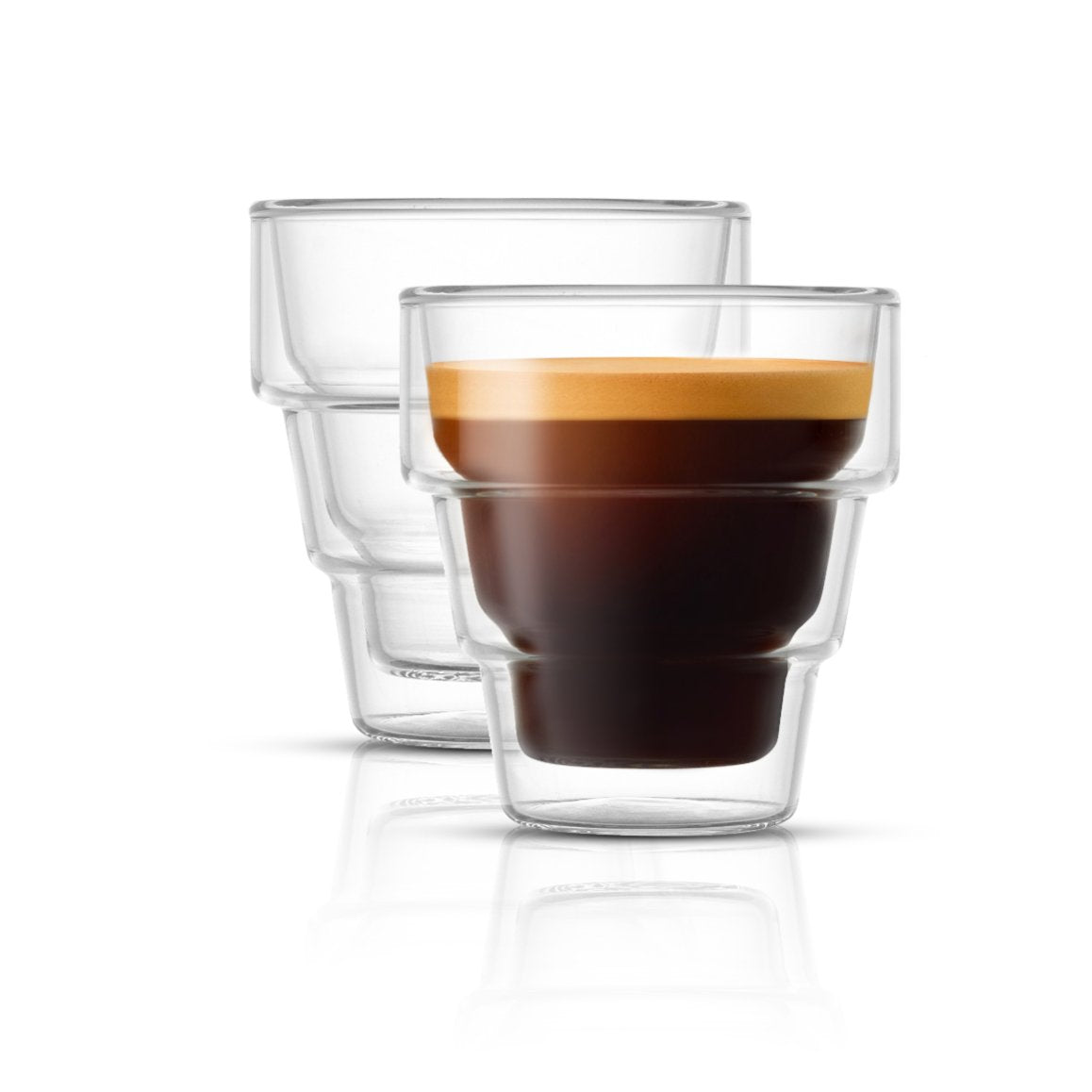 Pila Double Walled Espresso Glass 3 oz Cups