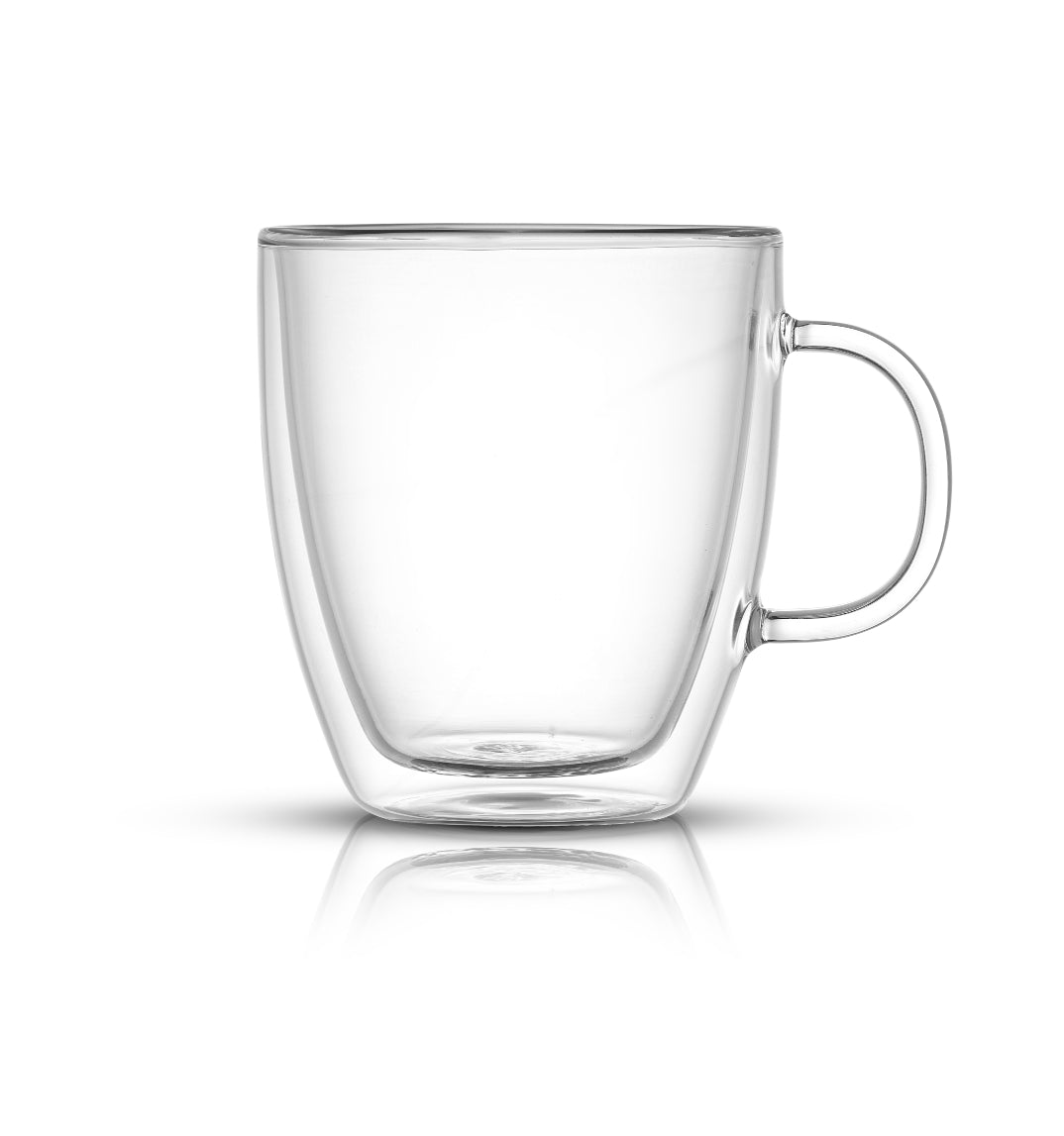 TRANSPARENT GLASS CAPPUCCINO CUP