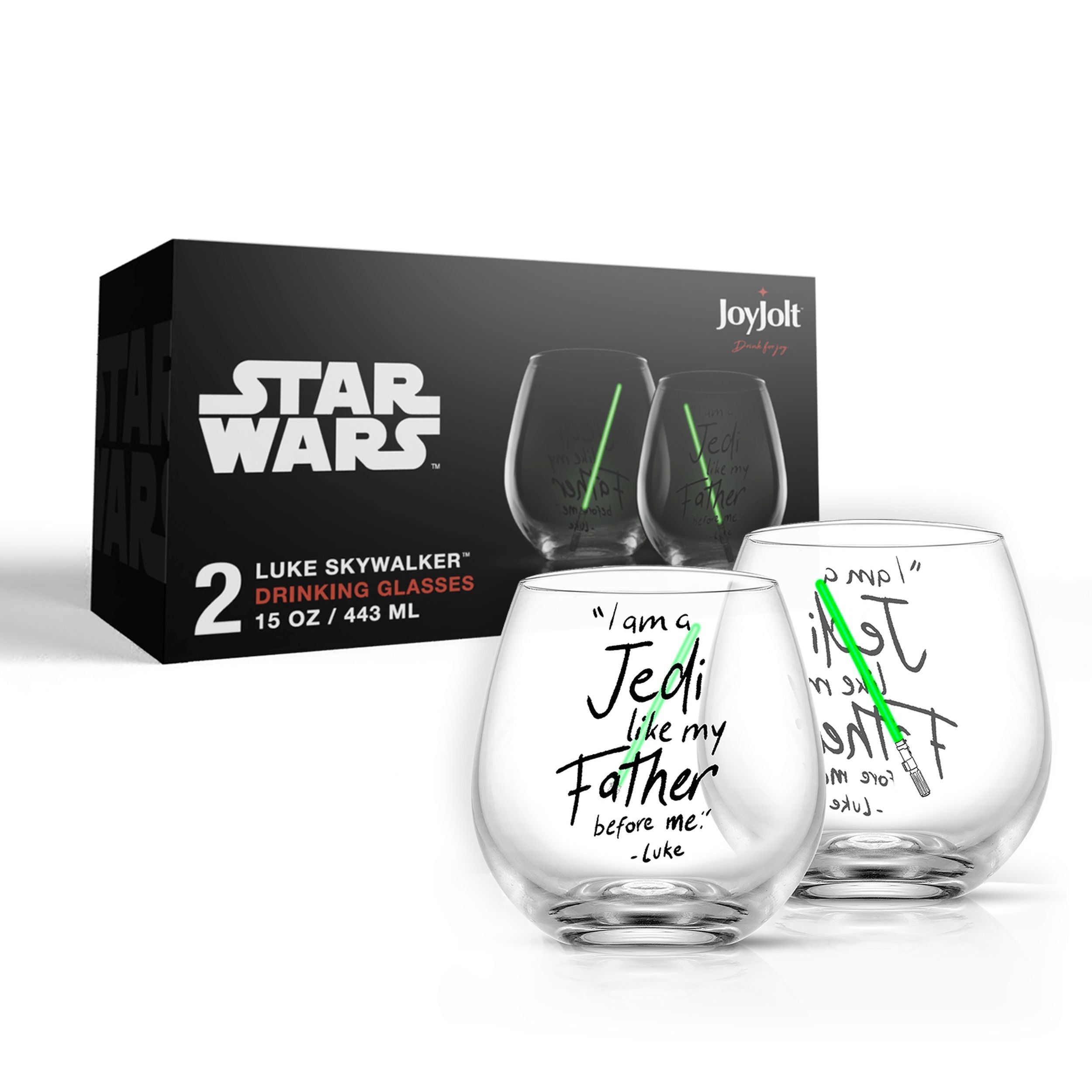 Star Wars™ Luke Skywalker™ Lightsaber Stemless Drinking Glass - 15 oz