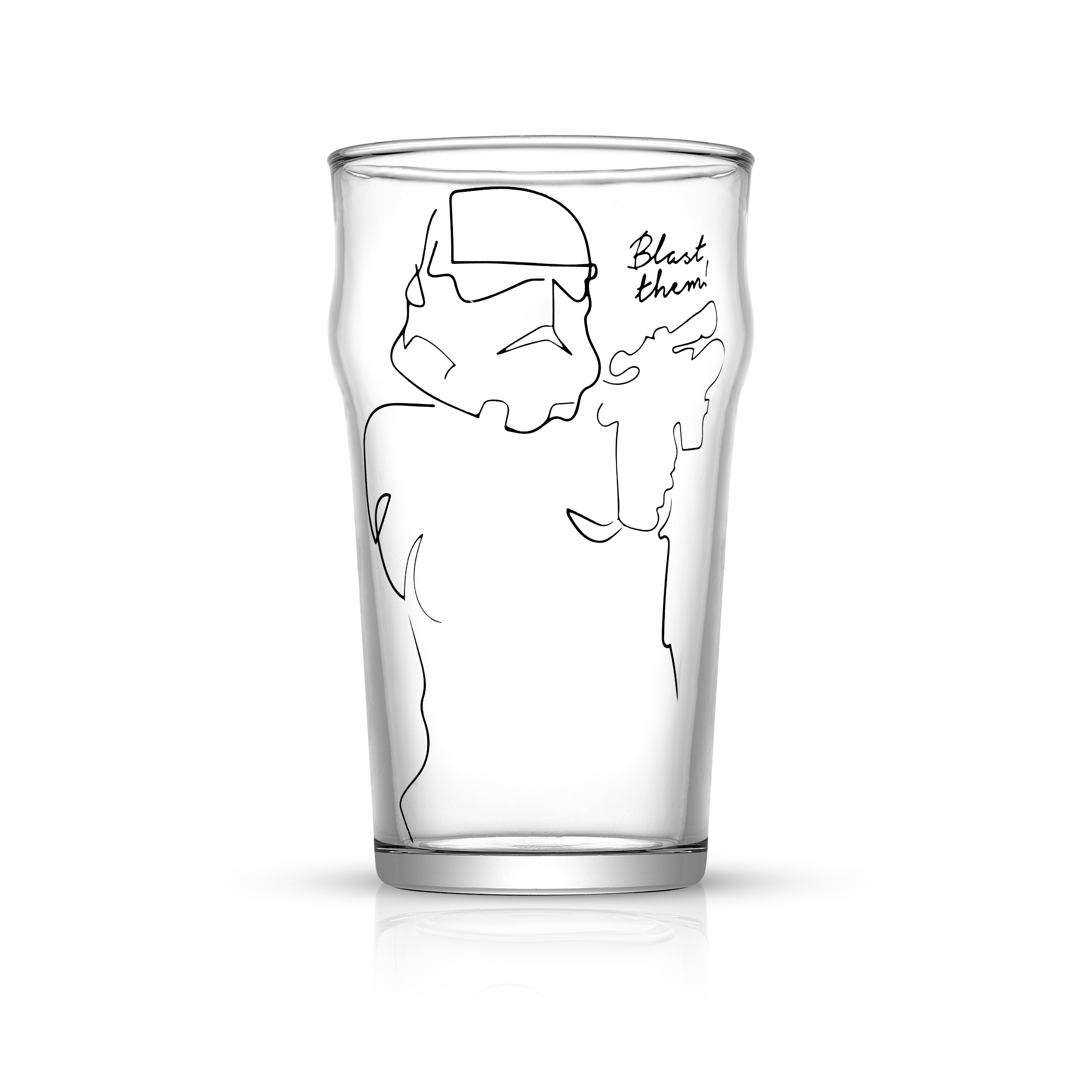 Star Wars™ Striking Sketch Drinking Glass - 19.2 oz - Set of 4