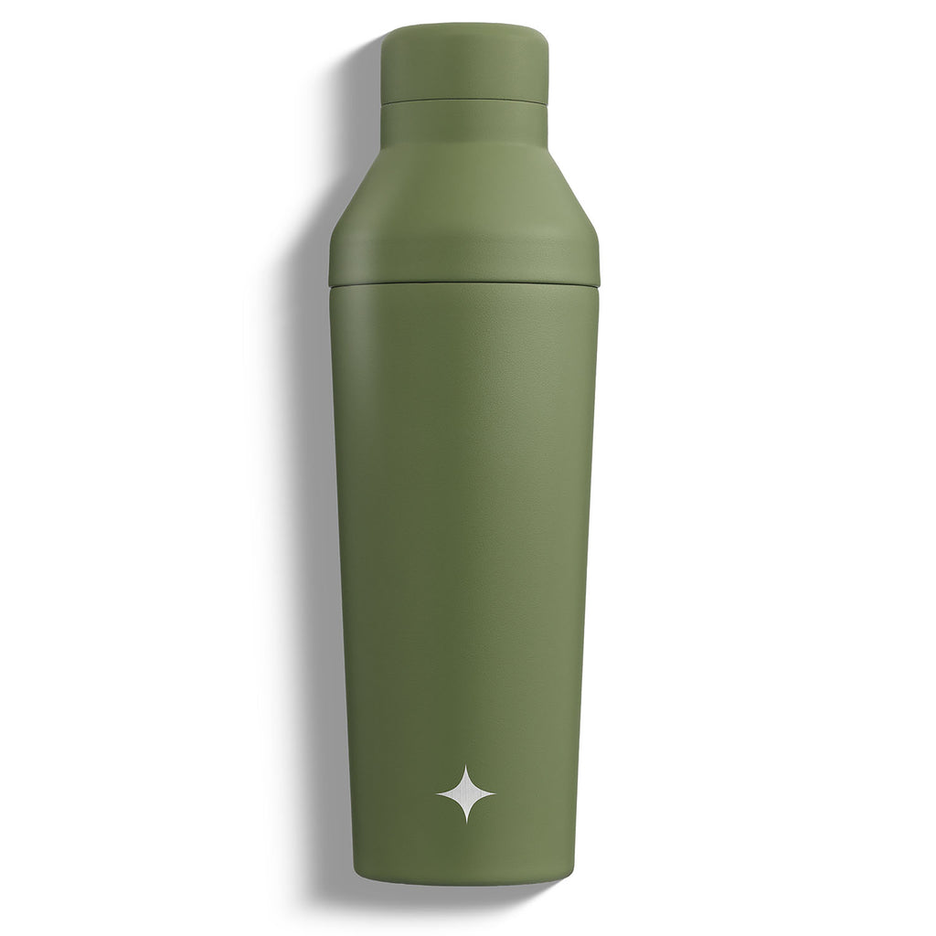 Joyjolt Vacuum Insulated Cocktail Protein Shaker - 20 Oz Shaker Cup With  Measure Lid And Jigger Cap - Green : Target